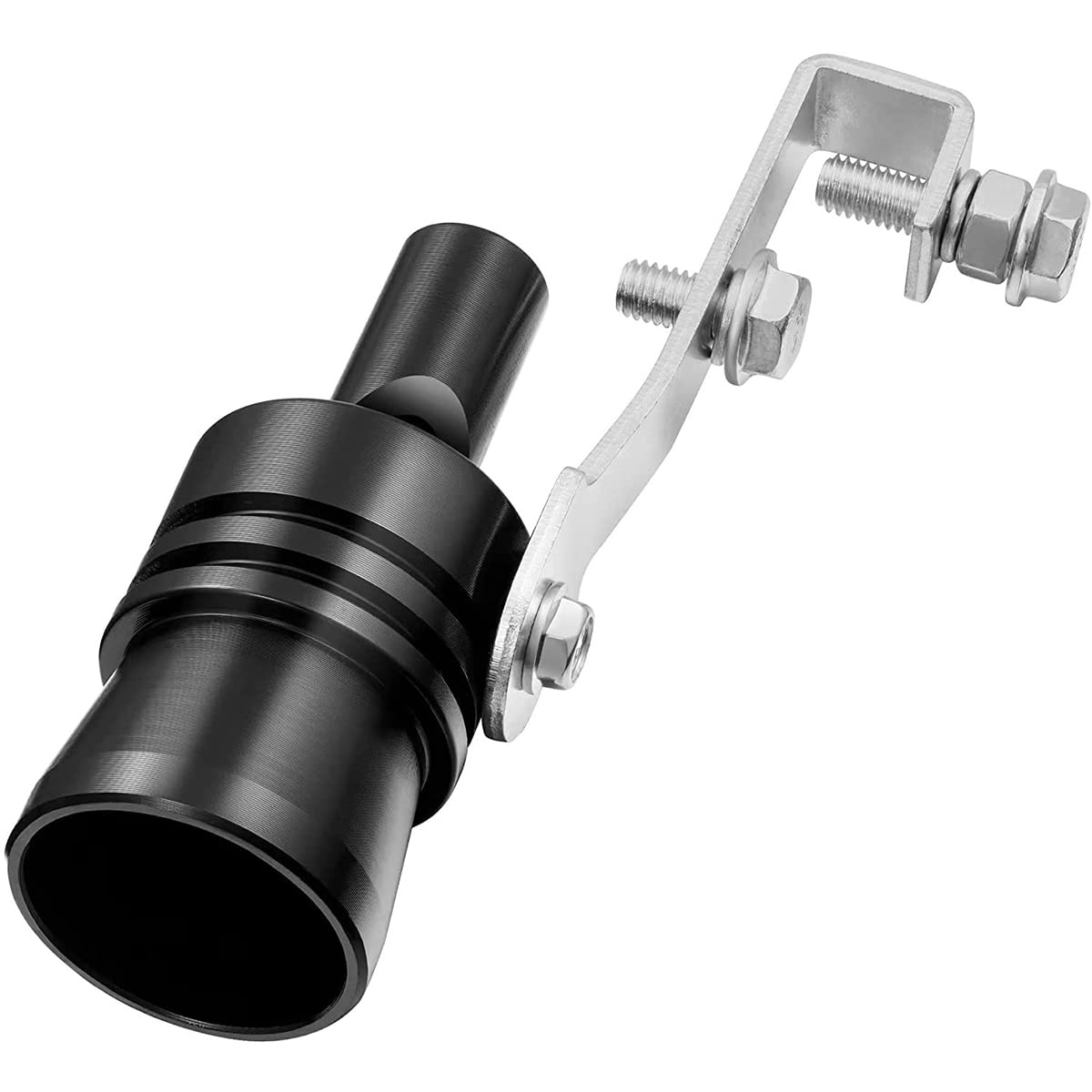 Turbo Sound Whistle, Aluminiumlegierung Auto Turbo Sound Auspuff Schalldämpfer Auto Modifiziertes Teil TC-XL(Schwarz) von Ausla