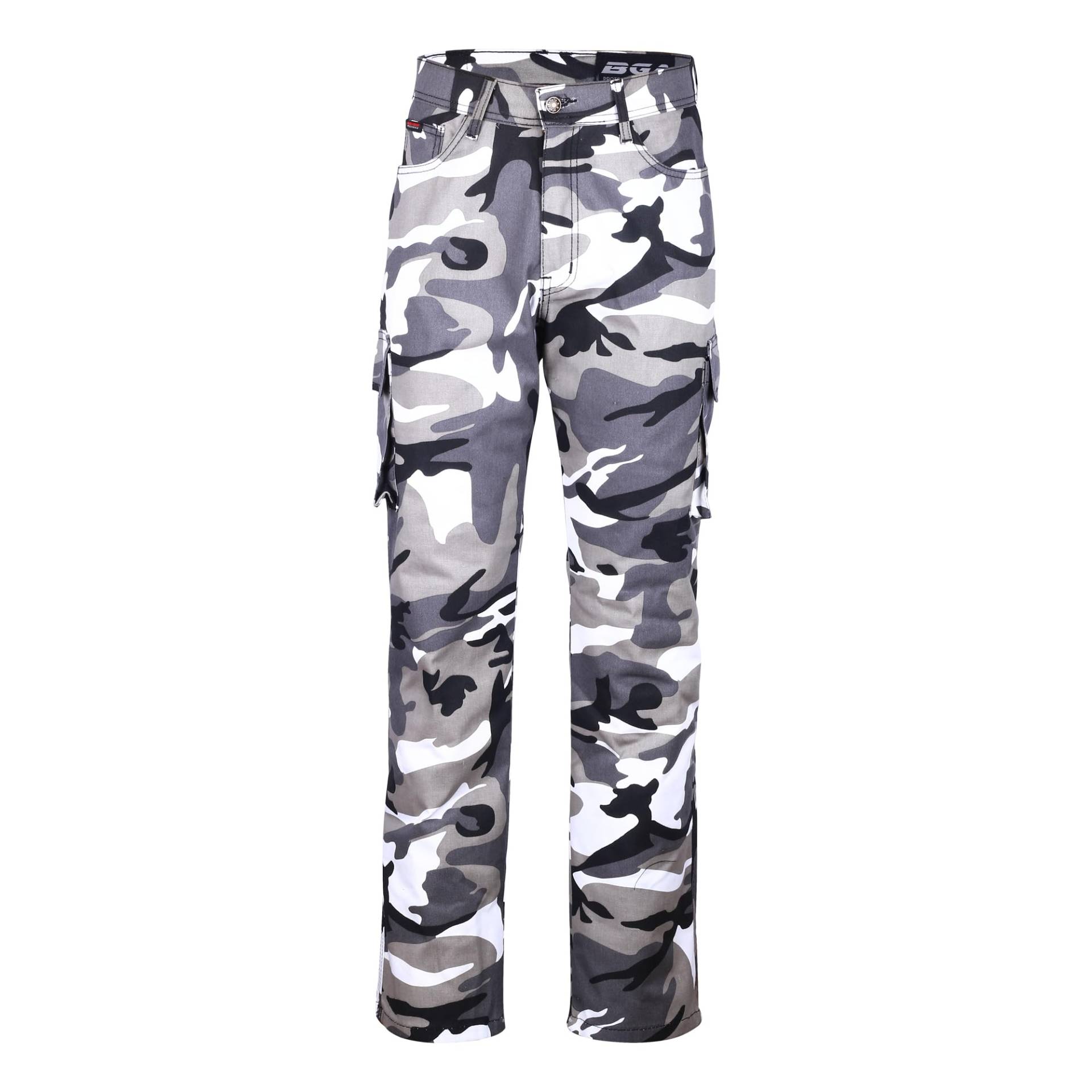 Bikers Gear - Motorrad-Jeans/Cargohose, Braun (Grey Camo), 30R UK / 40R EU von Bikers Gear Australia