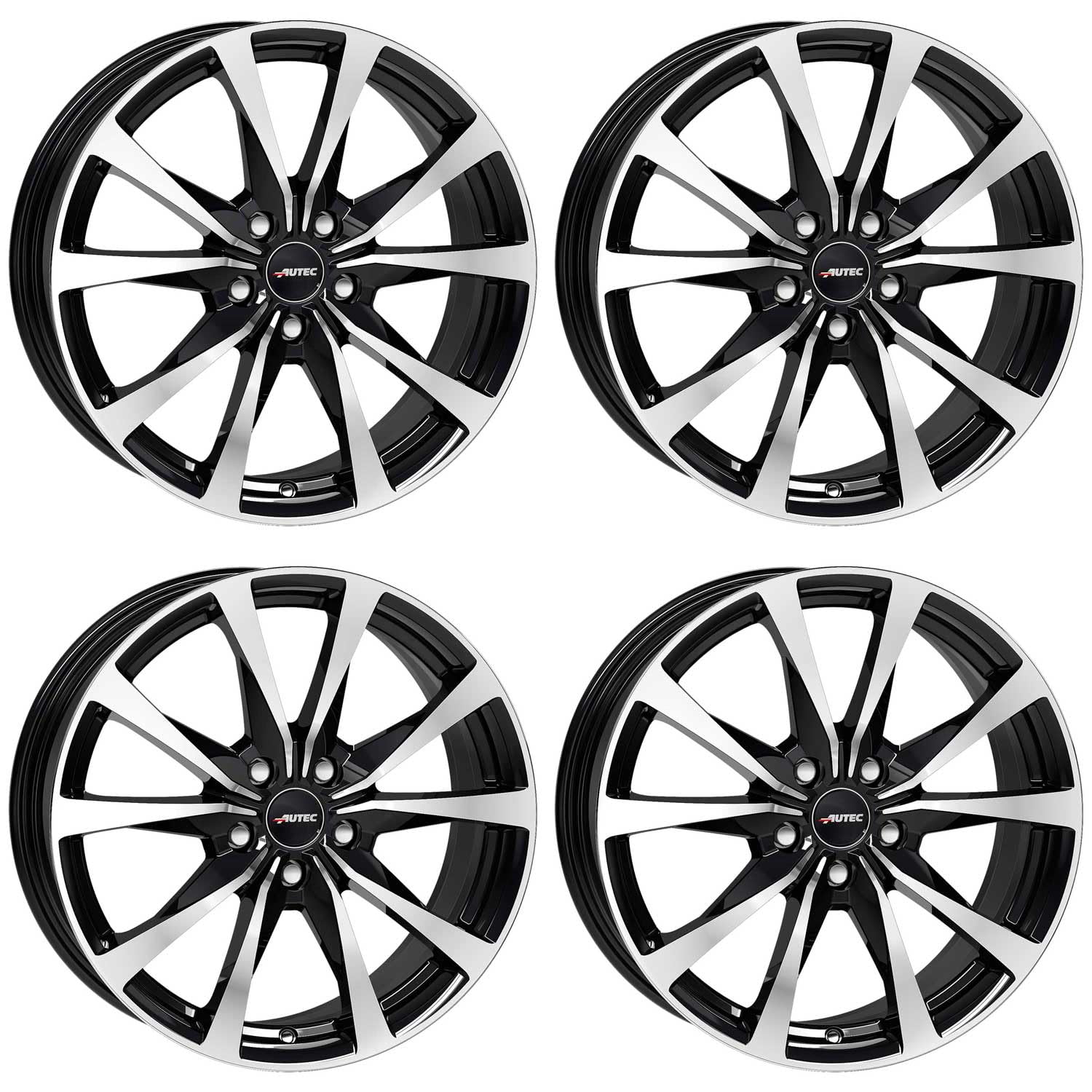 4x Autec Felgen BRIXEN 7.0x17 ET50 5x108 Schwarz poliert kompatibel mit Ford Focus Mondeo Transit Connect C-MAX S-MAX Galaxy Kuga Tourneo 4x Autec Felgen BRIXEN 7.0x17 ET50 5x108 Schwarz poliert kompatibel mit Ford Focus Mondeo Transit Connect C-MAX S-MAX Galaxy Kuga Tourneo von Autec