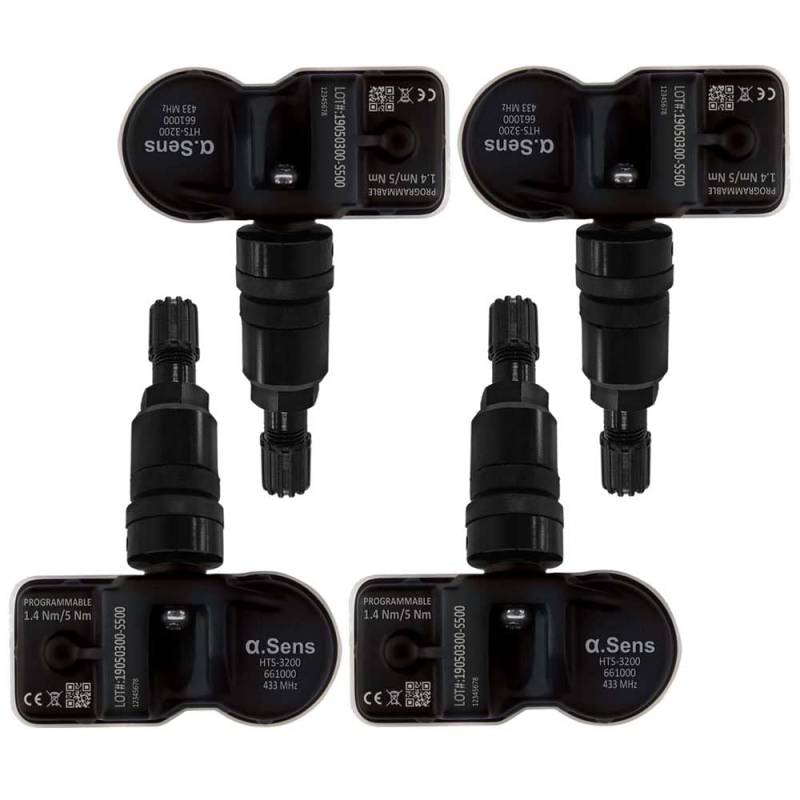 Alpha.Sens RDKS Sensor 4-661139B schwarz kompatibel mit Tesla Model 3 Model S Model X von Autec