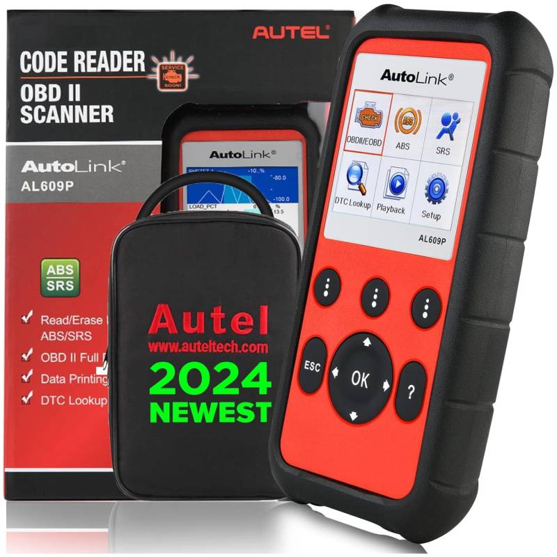 Autel AutoLink AL609P OBD2 Diagnosegerät Auto Scanner mit ABS SRS Diagnose Auto VIN Motorfehlercodes Lesen/Löschen von Autel
