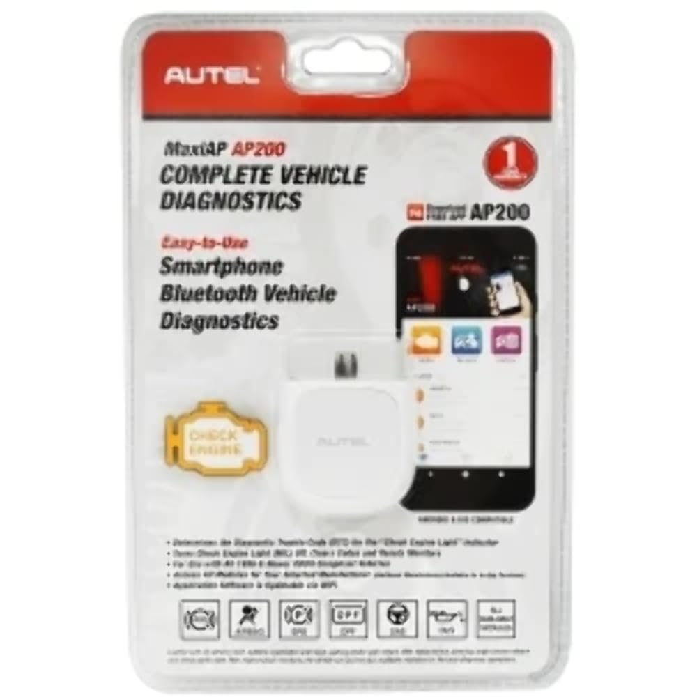 Autel Bluetooth obd2 AP200,Fehlercode von alle System auslesen,Reset für Öl SAS EPB DPF BMS usw, OBD2 Diagnosegerät IOS und Android von Autel