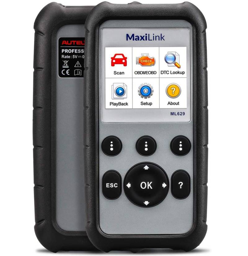 Autel obd2 Diagnosegerät ML629, Airbag/ABS/Motor/Getriebe Fehler lesen mit OBD2 Funktion, OBDII/CAN für VW BMW Benz usw.[14 Sprache Deutsche inkl] von Autel