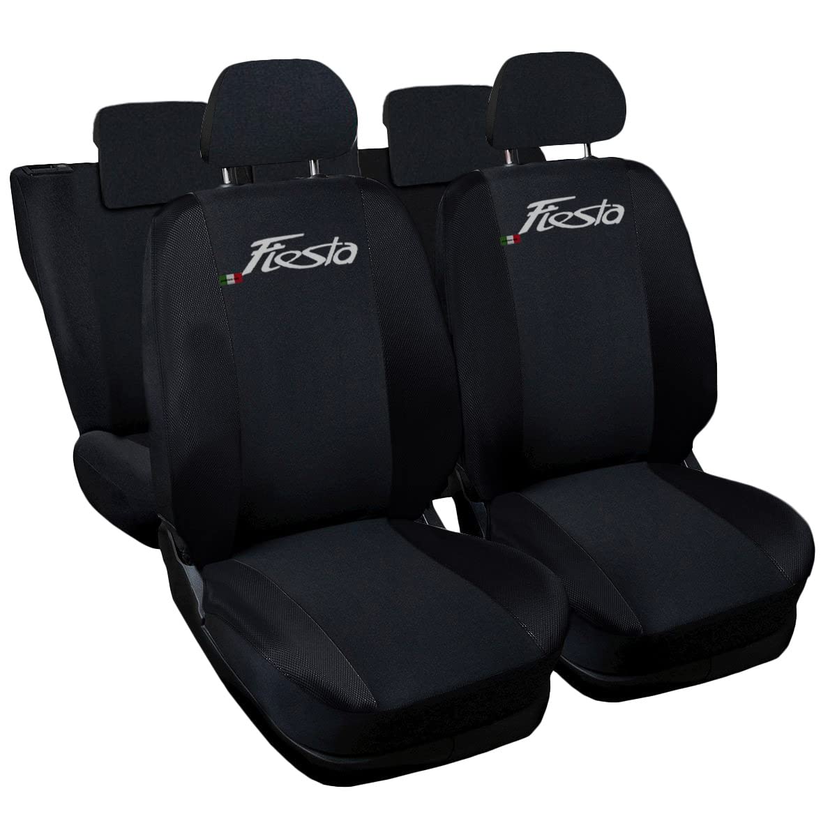 Auto Accessori Lupex - Sitzbezüge für Autositz, kompatibel Autositzbezüge für Fiesta, schwarz, Made in Italy, Set Sitzbezüge für Vorder- und Rücksitze, Polyester-Gewebe, Auto-Innenbezüge Auto Accessori Lupex - Sitzbezüge für Autositz, kompatibel Autositzbezüge für Fiesta, schwarz, Made in Italy, Set Sitzbezüge für Vorder- und Rücksitze, Polyester-Gewebe, Auto-Innenbezüge von Auto Accessori Lupex
