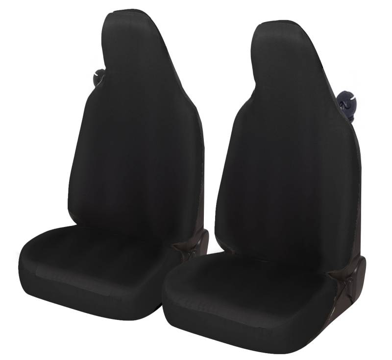 Auto Accessori Lupex Autositzbezüge kompatibel mit Smart fortwo 450 451 und 453 1 2 3 Serie Stoff Polyester (Schwarz) von Auto Accessori Lupex