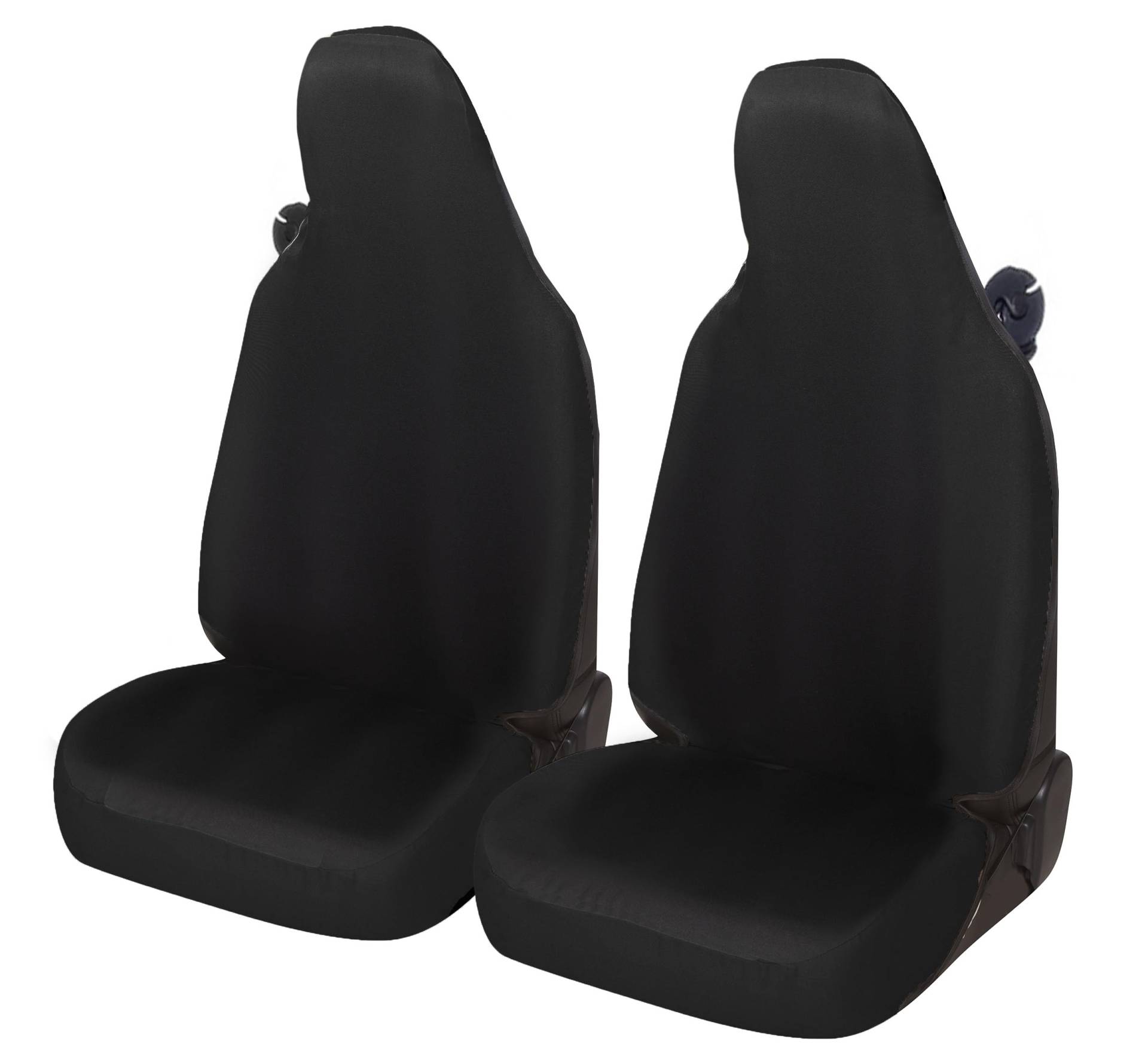 Auto Accessori Lupex Autositzbezüge kompatibel mit Smart fortwo 450 451 und 453 1 2 3 Serie Stoff Polyester (Schwarz) von Auto Accessori Lupex