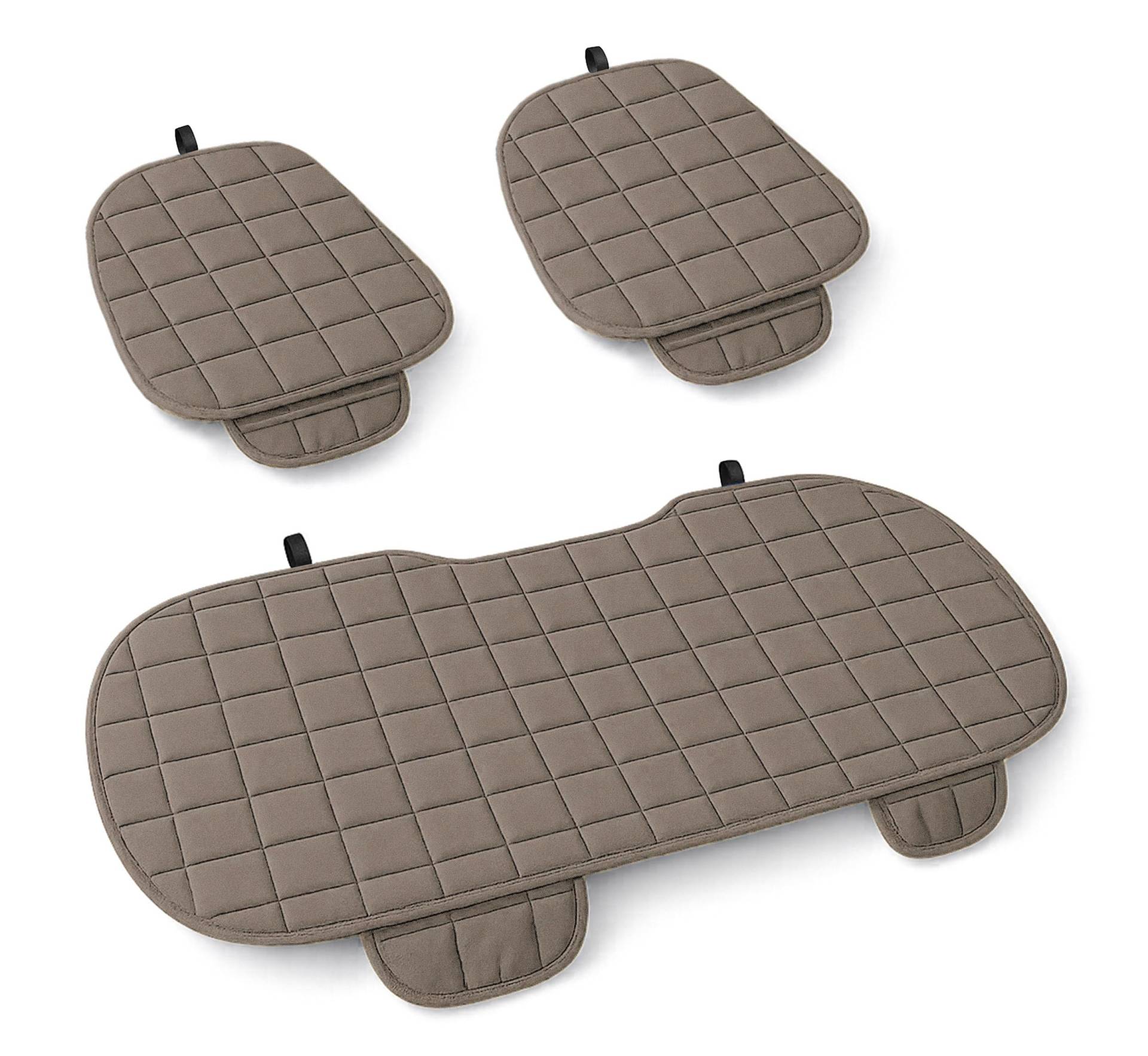 Auto Accessori Lupex Autositzbezug 3 Stück Universal Auto | Sitzschutz 2 vorne und 1 hinten | Protector Comfort Automotive Innenkissen (Beige) von Auto Accessori Lupex
