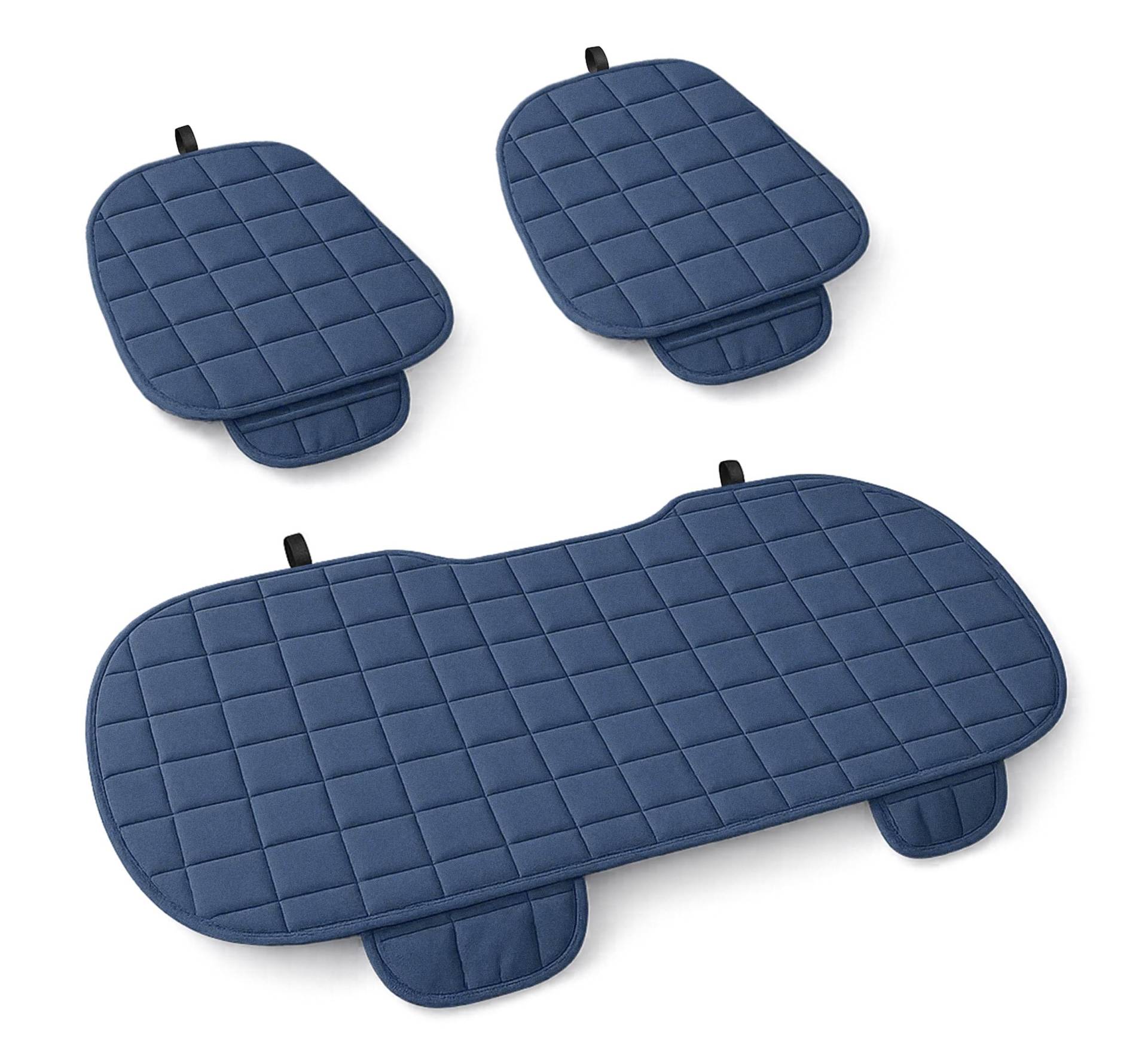 Auto Accessori Lupex Autositzbezug 3 Stück Universal Auto | Sitzschutz 2 vorne und 1 hinten | Protector Comfort Automotive Innenkissen (Blau) von Auto Accessori Lupex