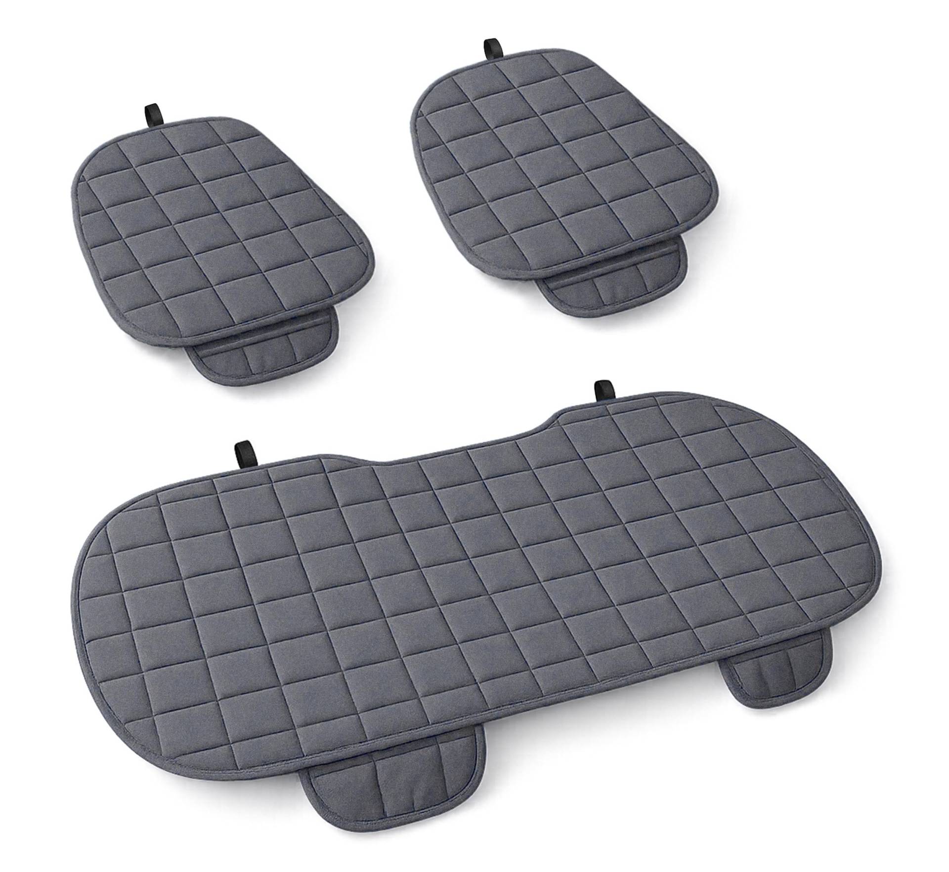 Auto Accessori Lupex Autositzbezug 3 Stück Universal Auto | Sitzschutz 2 vorne und 1 hinten | Protector Comfort Automotive Innenkissen (grau) von Auto Accessori Lupex