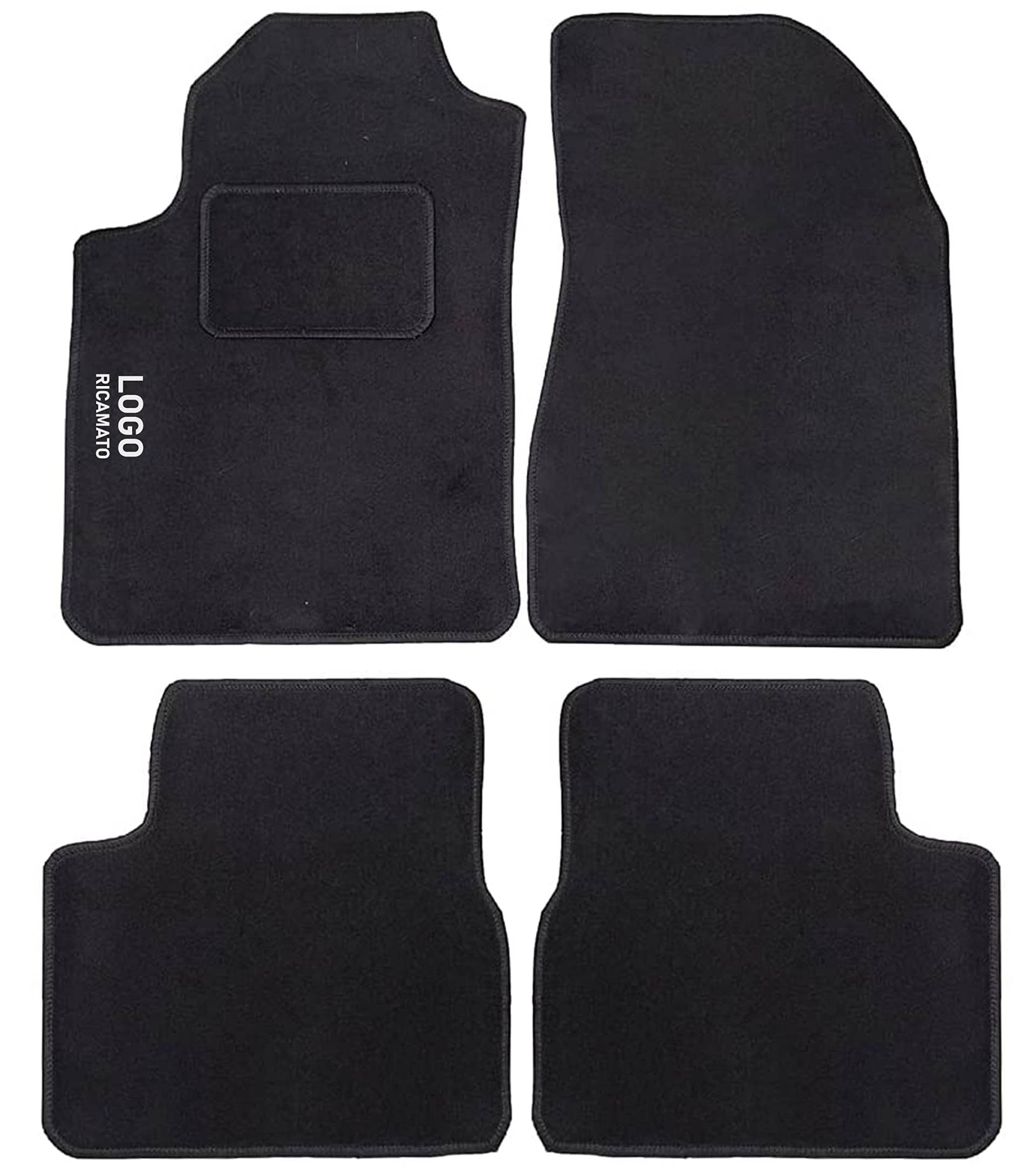 Auto Accessori Lupex Kompatible Auto-Fußmatten für Bravo von 2007-2014, Geformte Teppiche, Aus schwarzem Teppich, Gesticktes Logo mit Absatzschoner, Zubehör Innenbereich Auto Accessori Lupex Kompatible Auto-Fußmatten für Bravo von 2007-2014, Geformte Teppiche, Aus schwarzem Teppich, Gesticktes Logo mit Absatzschoner, Zubehör Innenbereich von Auto Accessori Lupex