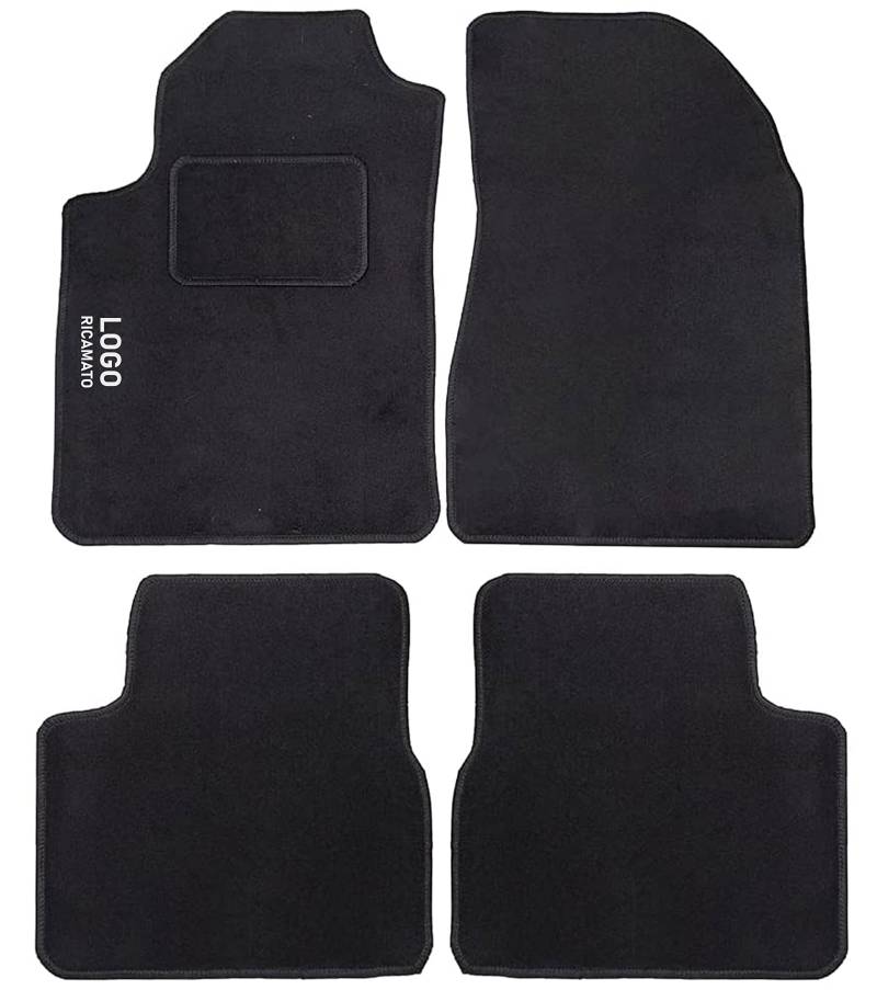 Auto Accessori Lupex | 4-teiliges Auto Fußmatten Set kompatibel mit Bravo (2007-2013)| Maßgeschneiderte Teppichmatten | Fahrer-Seite mit Stickerei | vorne und hinten von Auto Accessori Lupex