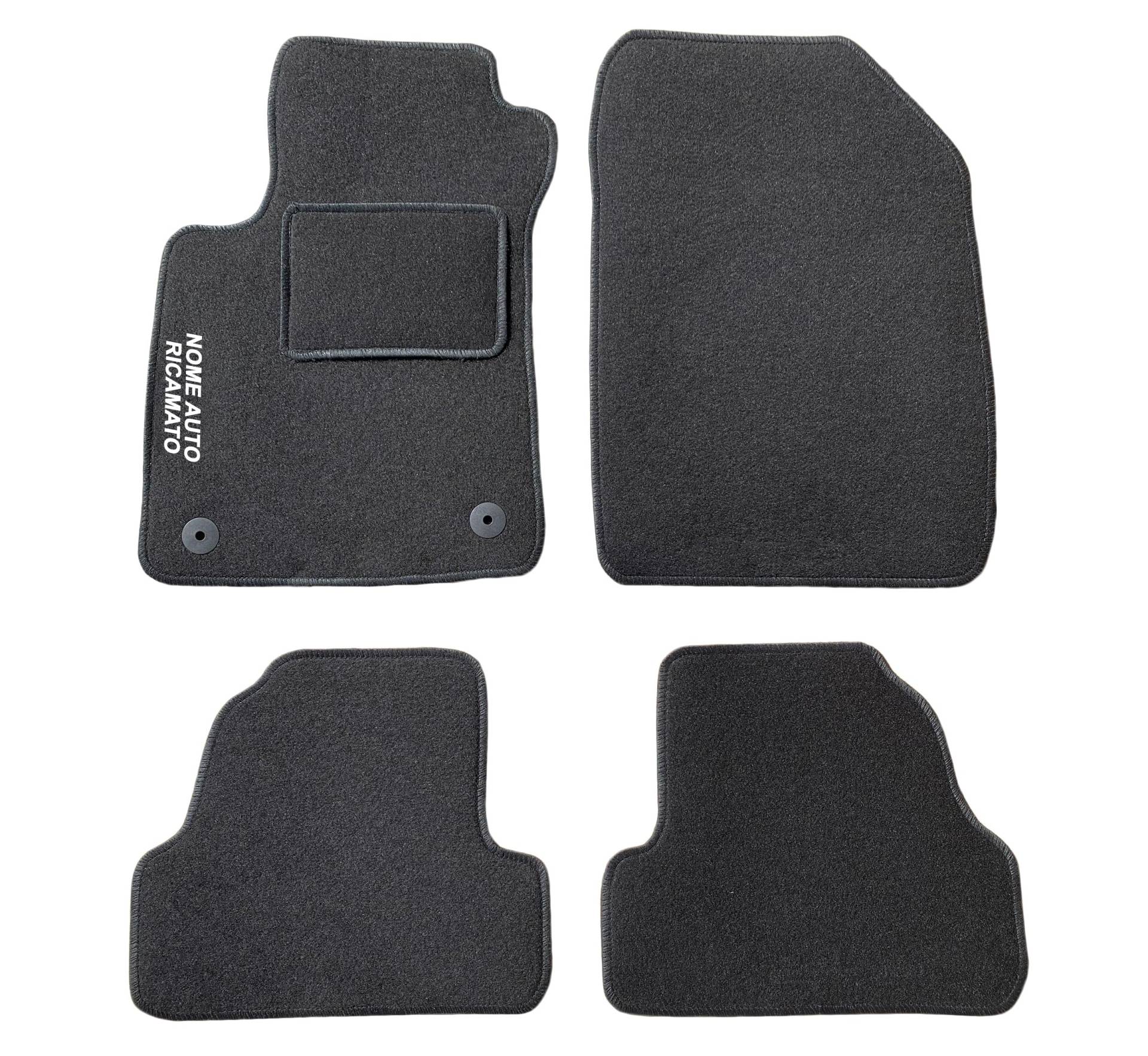 Auto Accessori Lupex Kompatible Auto-Fußmatten für Mokka, Geformte Teppiche, Aus schwarzem Teppich, Gesticktes Logo mit Absatzschoner und 2 Clips zur Befestigung, Zubehör Innenbereich Auto Accessori Lupex Kompatible Auto-Fußmatten für Mokka, Geformte Teppiche, Aus schwarzem Teppich, Gesticktes Logo mit Absatzschoner und 2 Clips zur Befestigung, Zubehör Innenbereich von Auto Accessori Lupex