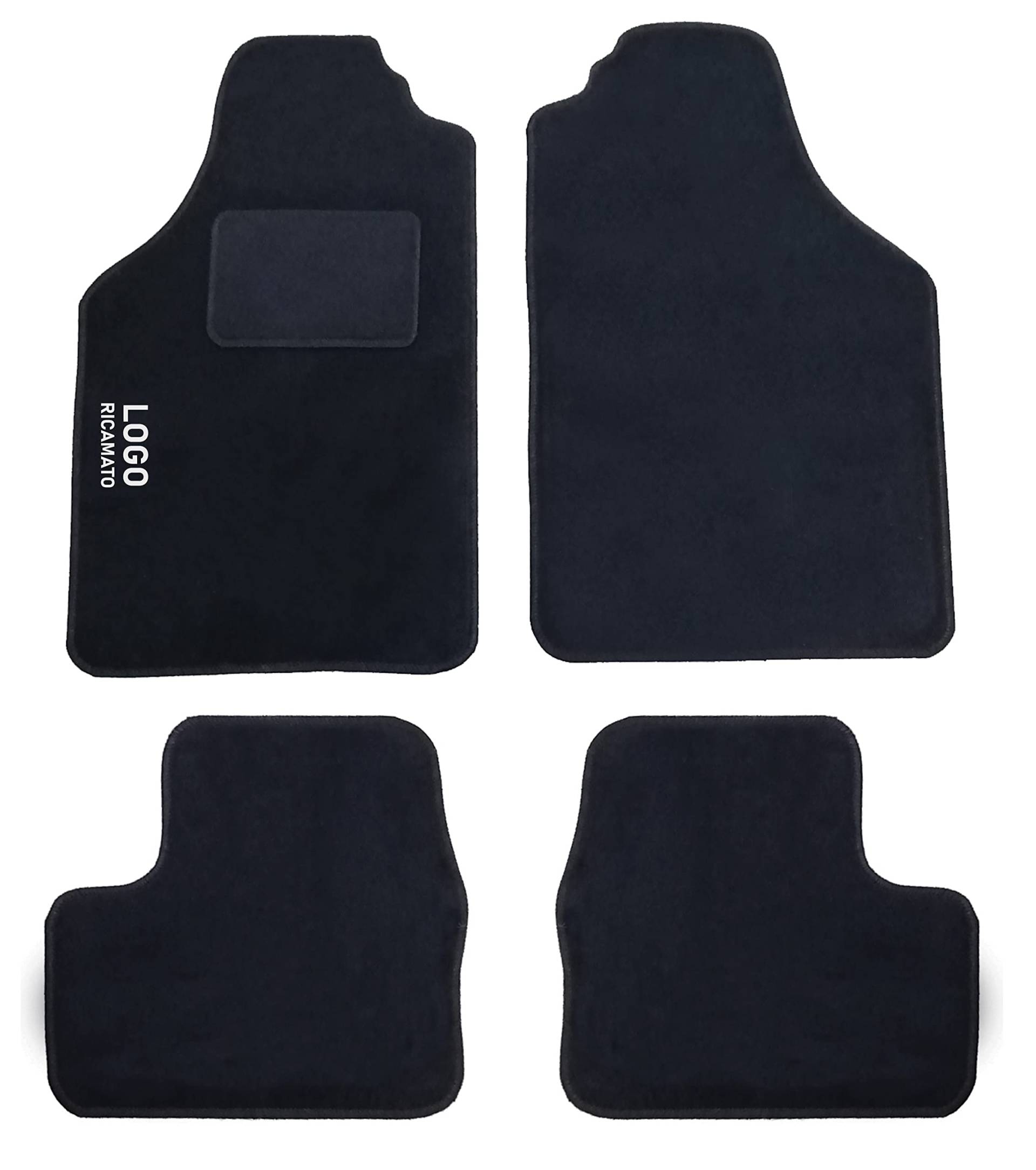 Auto Accessori Lupex Kompatible Auto-Fußmatten für Ypsilon ab 2003, Geformte Teppiche, Aus schwarzem Teppich, Gesticktes Logo mit Absatzschoner, Zubehör Innenbereich Auto Accessori Lupex Kompatible Auto-Fußmatten für Ypsilon ab 2003, Geformte Teppiche, Aus schwarzem Teppich, Gesticktes Logo mit Absatzschoner, Zubehör Innenbereich von Auto Accessori Lupex
