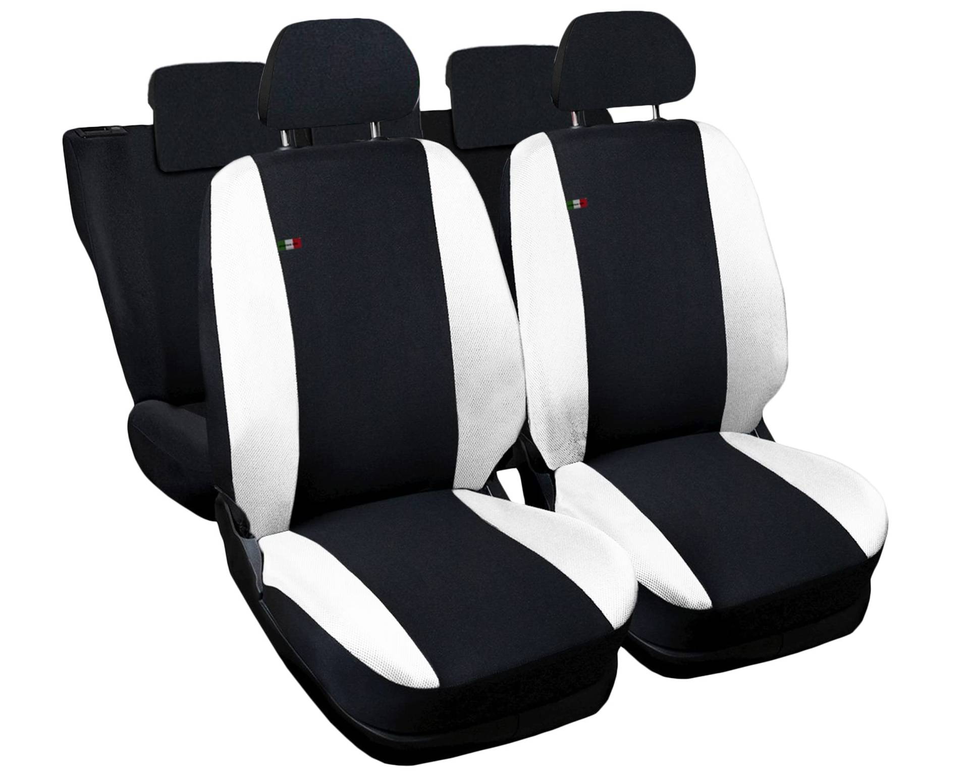 Auto Accessori Lupex - Sitzbezüge für Autositz, kompatibel Autositzbezüge für i10, schwarz weiß, Made in Italy, Set Sitzbezüge für Vorder- und Rücksitze, Polyester-Gewebe, Auto-Innenbezüge Auto Accessori Lupex - Sitzbezüge für Autositz, kompatibel Autositzbezüge für i10, schwarz weiß, Made in Italy, Set Sitzbezüge für Vorder- und Rücksitze, Polyester-Gewebe, Auto-Innenbezüge von Auto Accessori Lupex