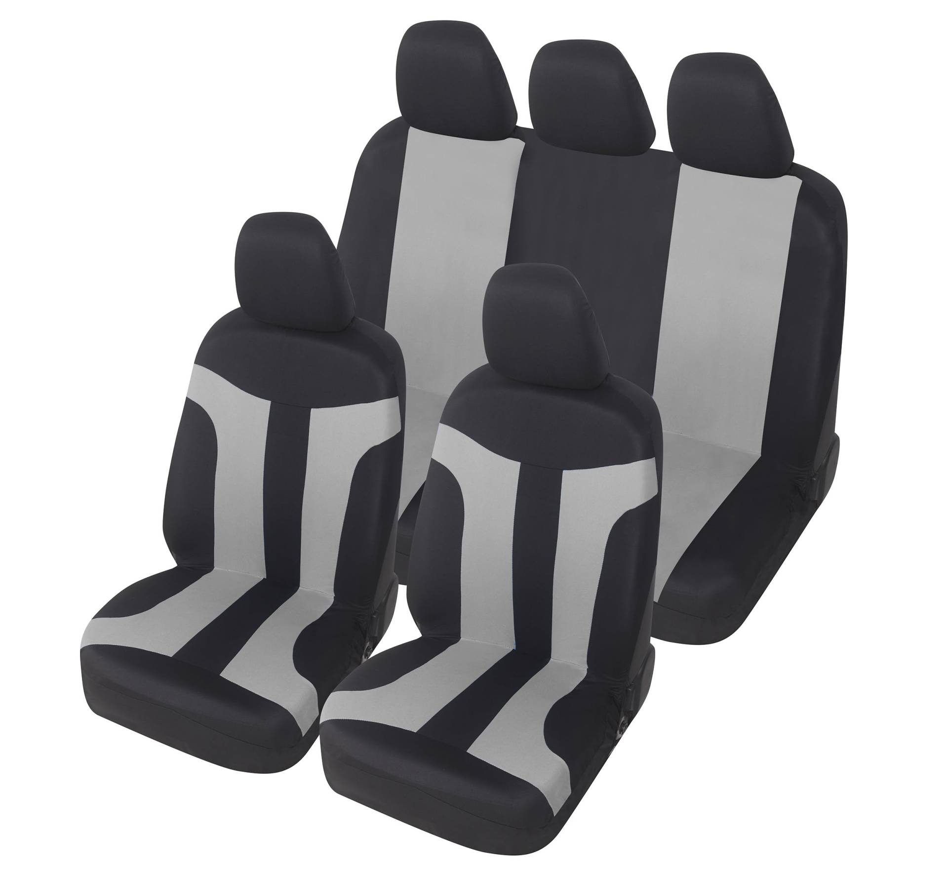 Auto Accessori Lupex - Universal-Autositzbezüge LS05 | Farbe Grau | Vorne & Hinten | Polyester | No Suv von Auto Accessori Lupex