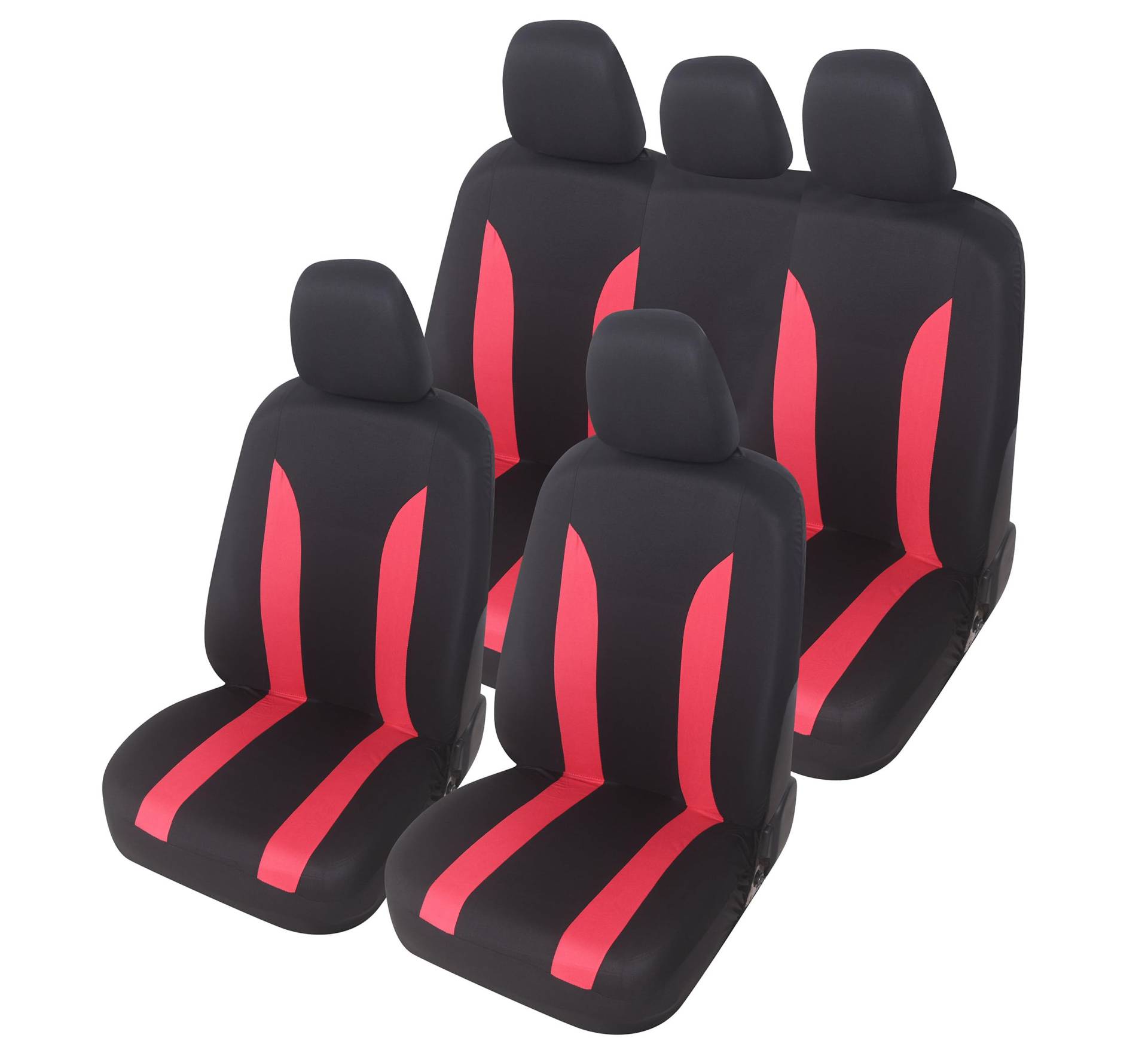 Auto Accessori Lupex - Universal-Autositzbezüge LS09 | Farbe Rot | Set vorne und hinten | Polyester | kein Suv Auto Accessori Lupex - Universal-Autositzbezüge LS09 | Farbe Rot | Set vorne und hinten | Polyester | kein Suv von Auto Accessori Lupex