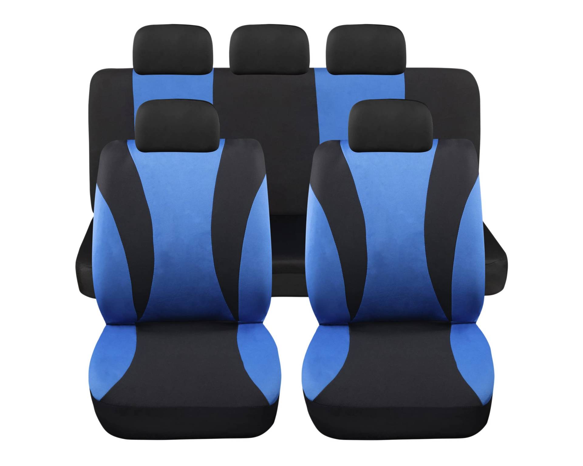 Auto Accessori Lupex Universal-Sitzbezüge-Set LS06, Farbe blau, vorne und hinten, aus Polyester, Nein SUV Auto Accessori Lupex Universal-Sitzbezüge-Set LS06, Farbe blau, vorne und hinten, aus Polyester, Nein SUV von Auto Accessori Lupex