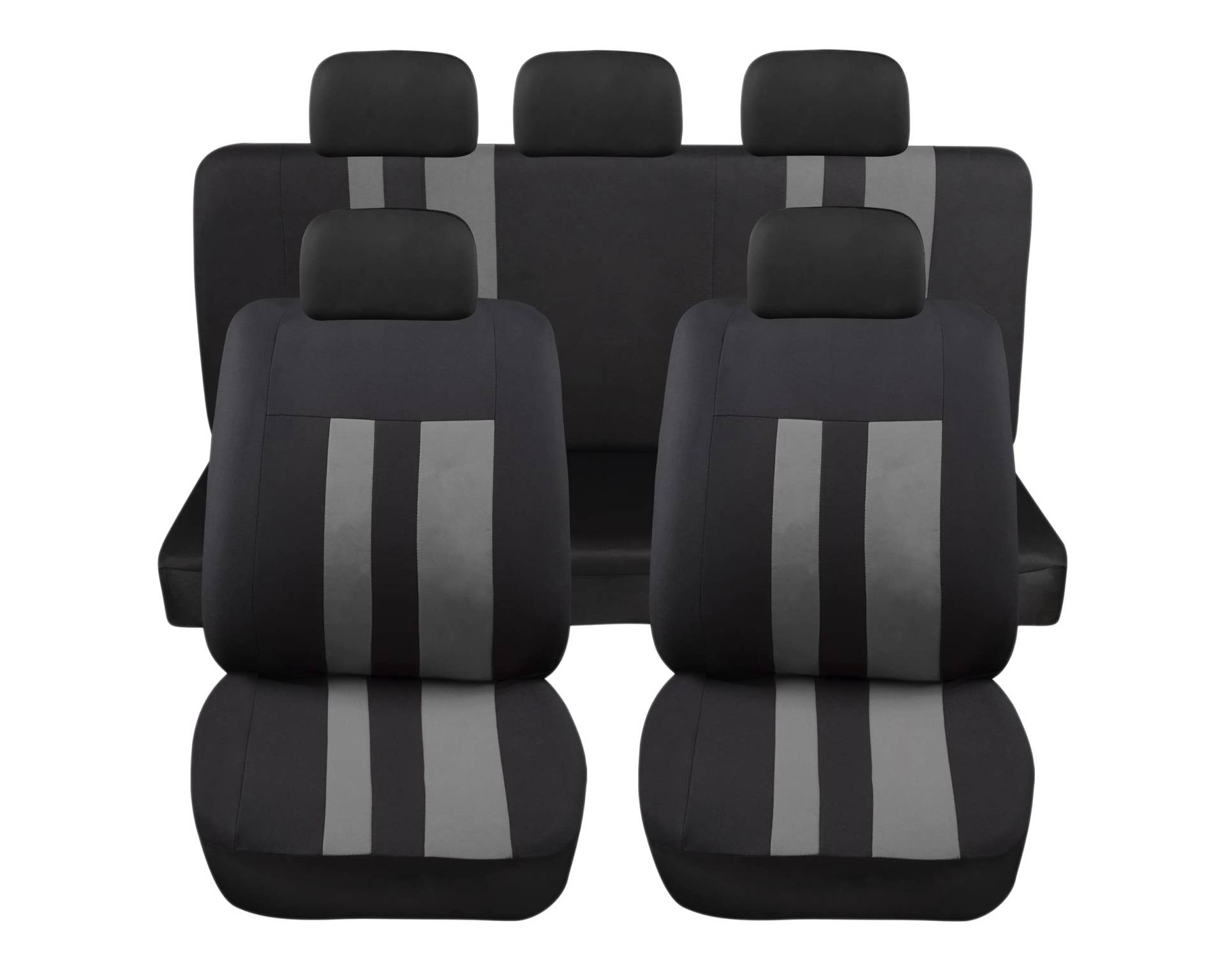 Auto Accessori Lupex Universal-Sitzbezüge-Set LS07, Farbe grau, vorne und hinten, aus Polyester Auto Accessori Lupex Universal-Sitzbezüge-Set LS07, Farbe grau, vorne und hinten, aus Polyester von Auto Accessori Lupex