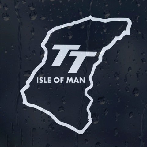 Auto Accessories TT Isle of Man Vinyl-Aufkleber (Außenanbringung) von Auto Accessories