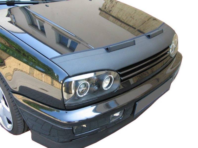 AB-00002 AUTO-BRA kompatibel mit VW Volkswagen Golf 3 in schwarz Haubenbra Steinschlagschutz Motorhaubenschutz Maske Tuning von Auto-Bra