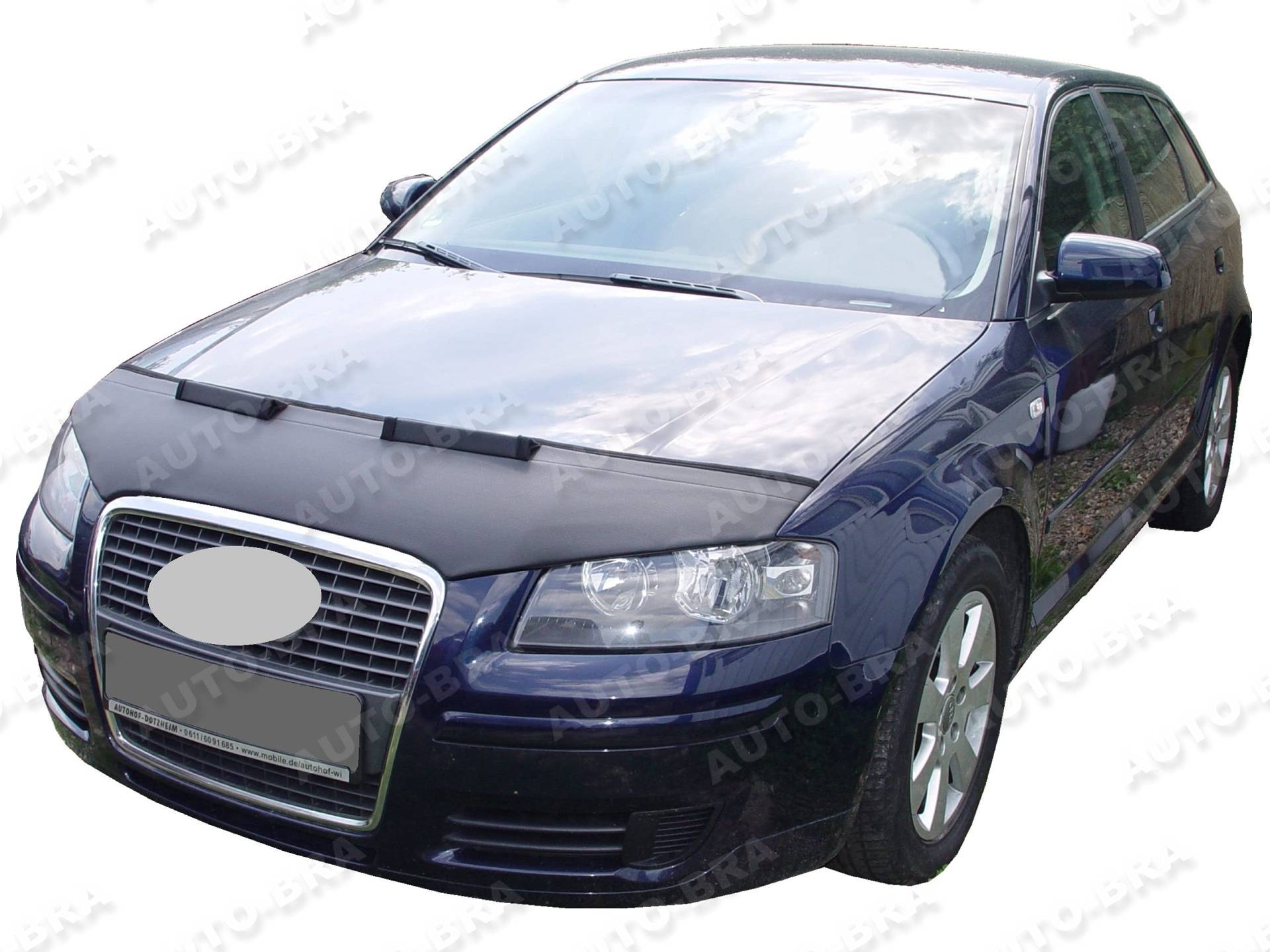 AB-00023 Auto-Bra kompatibel mit Audi A3 8P 2005-2008 Haubenbra Steinschlagschutz Tuning Bonnet Bra von AUTO-BRA