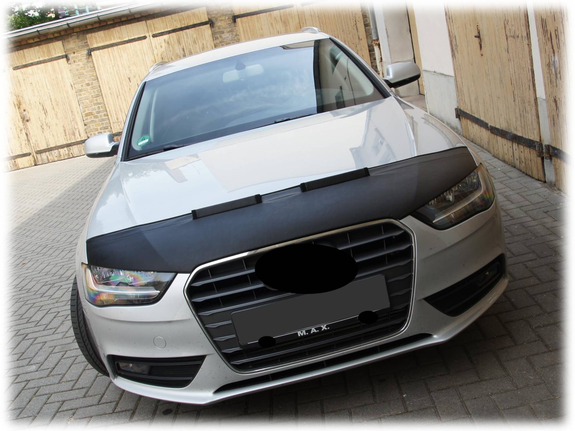 AB-00030 Auto-BRA kompatibel mit Audi A4 B8 Bj. 2011-2015 Haubenbra Steinschlagschutz Tuning Bonnet Bra von AUTO-BRA