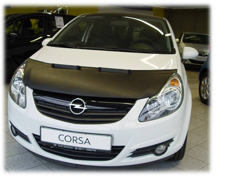 AB-00133 AUTO-BRA kompatibel mit Opel Corsa D Bj. 2006-2014 Haubenbra Steinschlagschutz Tuning Bonnet Bra von Auto-Bra