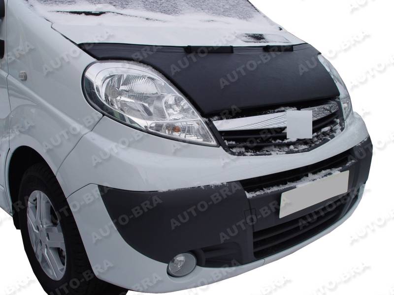 AUTO-BRA AB-00149 kompatibel mit Opel Vauxhall Renault Nissan Trafic Primastar Vivaro Bj 2001-2014 Haubenbra Steinschlagschutz Tuning Bonnet Bra von AUTO-BRA