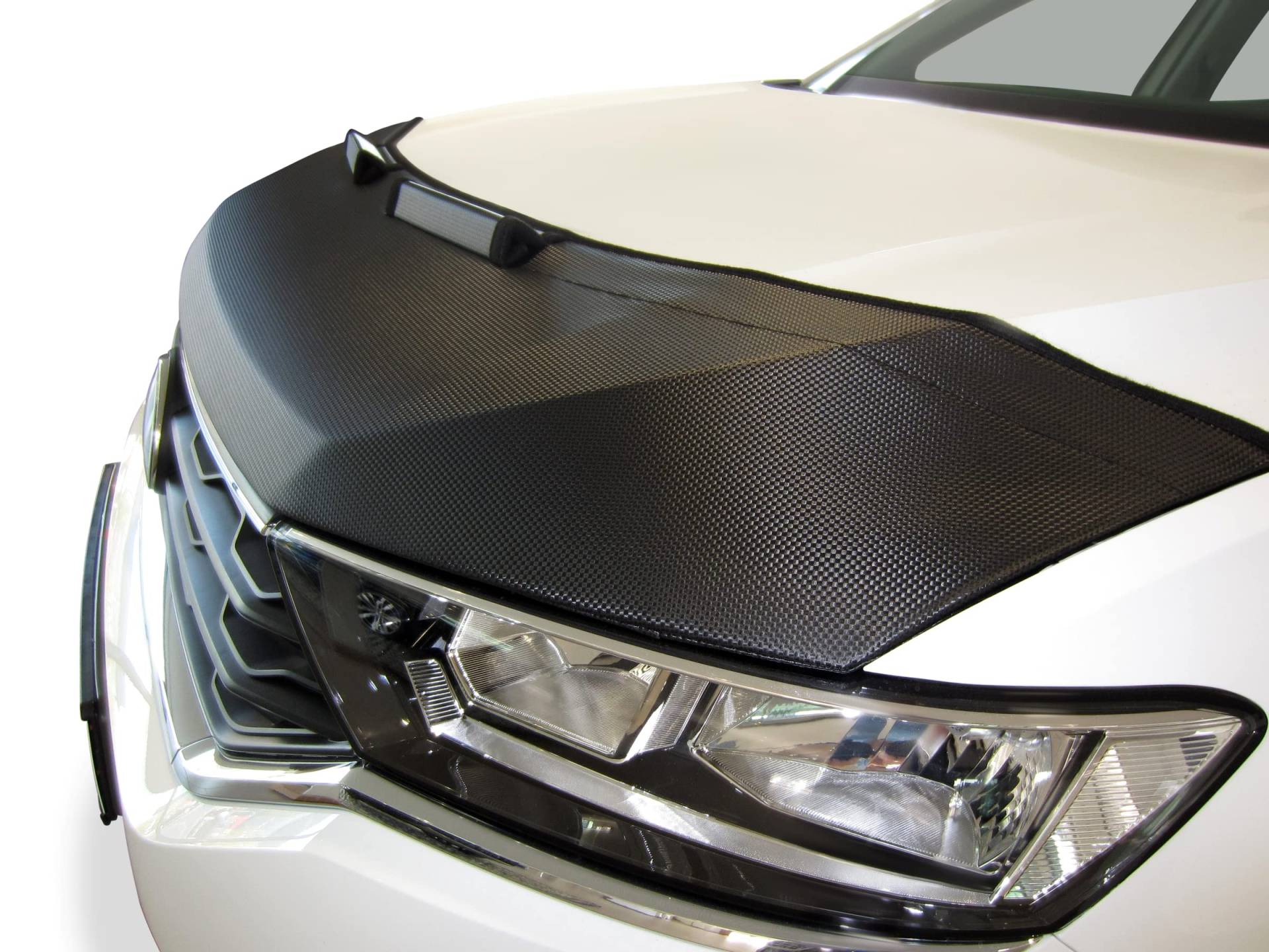 AB-00842 Carbon Optik Auto Bra kompatibel mit Audi Q3 Bj. 2011-2017 Haubenbra Steinschlagschutz Tuning Bonnet Bra von AUTO-BRA