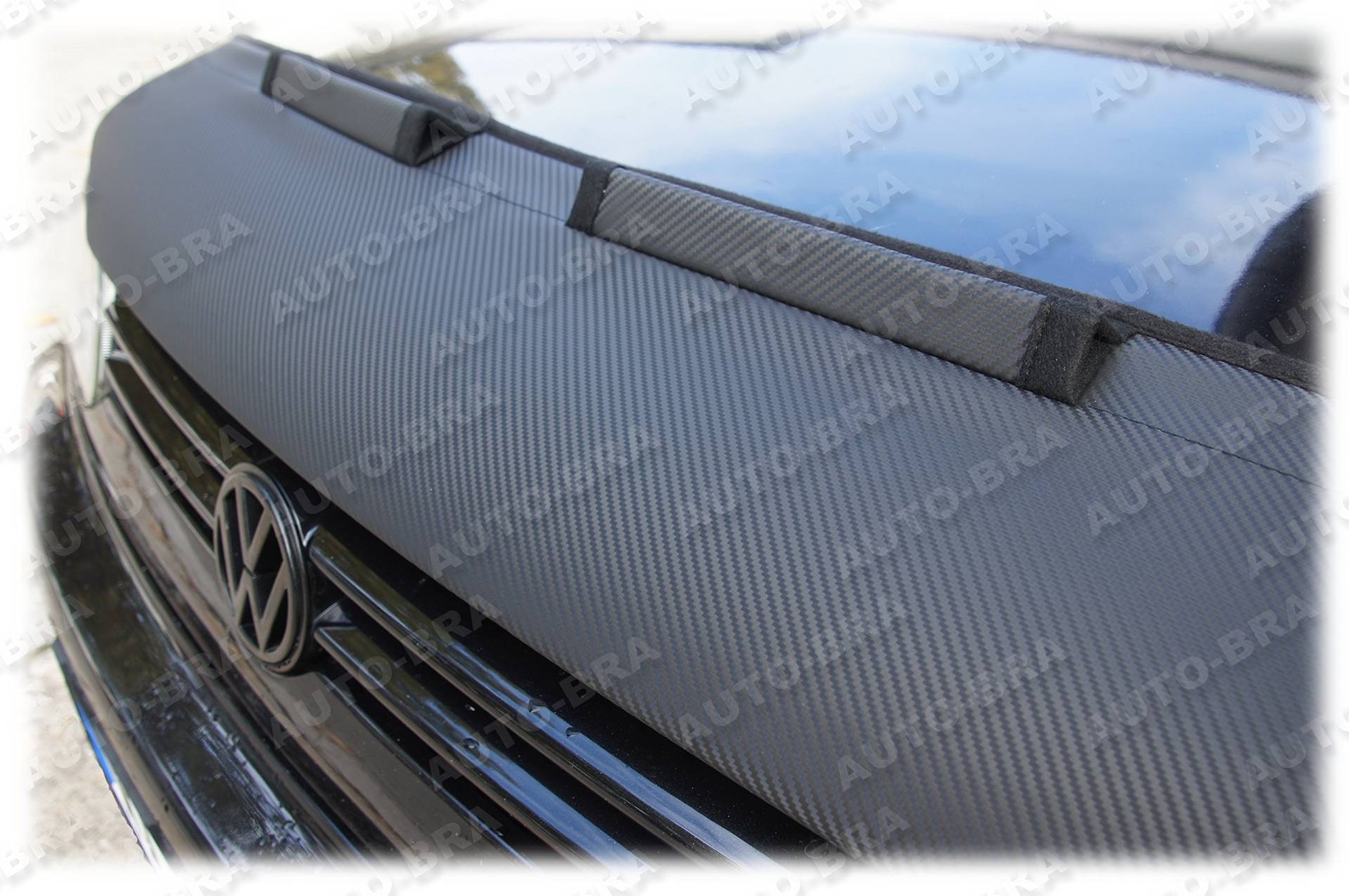 AB3-00158 Carbon Optik Auto Bra kompatibel mit Ford Edge Bj. 2015-2019 Haubenbra Steinschlagschutz Tuning Bonnet Bra von AUTO-BRA