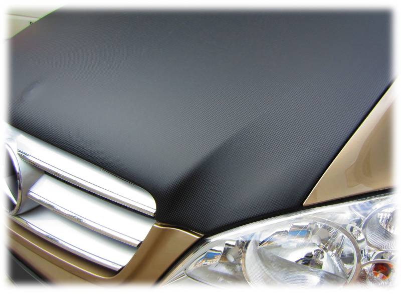 AB3-00371 CARBON OPTIK Vollbra Bonnet BRA für die ganze Motorhaube kompatibel mit Mercedes-Benz MB V-Klasse Vito Viano W447 ab 2014 Haubenbra Steinschlagschutz Tuning von Auto-Bra