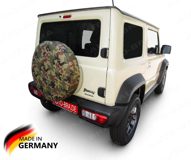 AB3-00554 Militär Army Tarnmuster Camouflage Flecktarn 68x21 cm Reserveradabdeckung Reifencover Radhülle kompatibel mit Suzuki Jimny Vitara von Auto-Bra