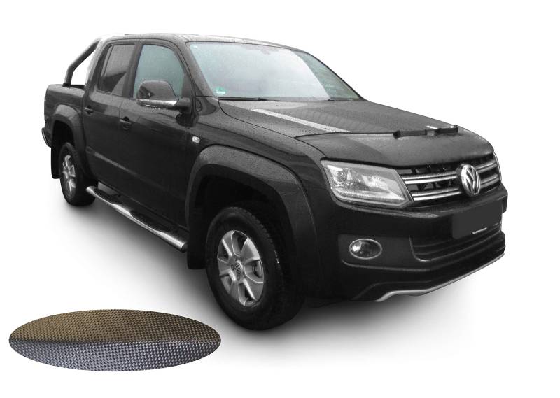 AB-00647 Carbon Optik AUTO-BRA kompatibel mit VW Volkswagen Amarok Bj. seit 2010 Haubenbra Steinschlagschutz Tuning von Auto-Bra