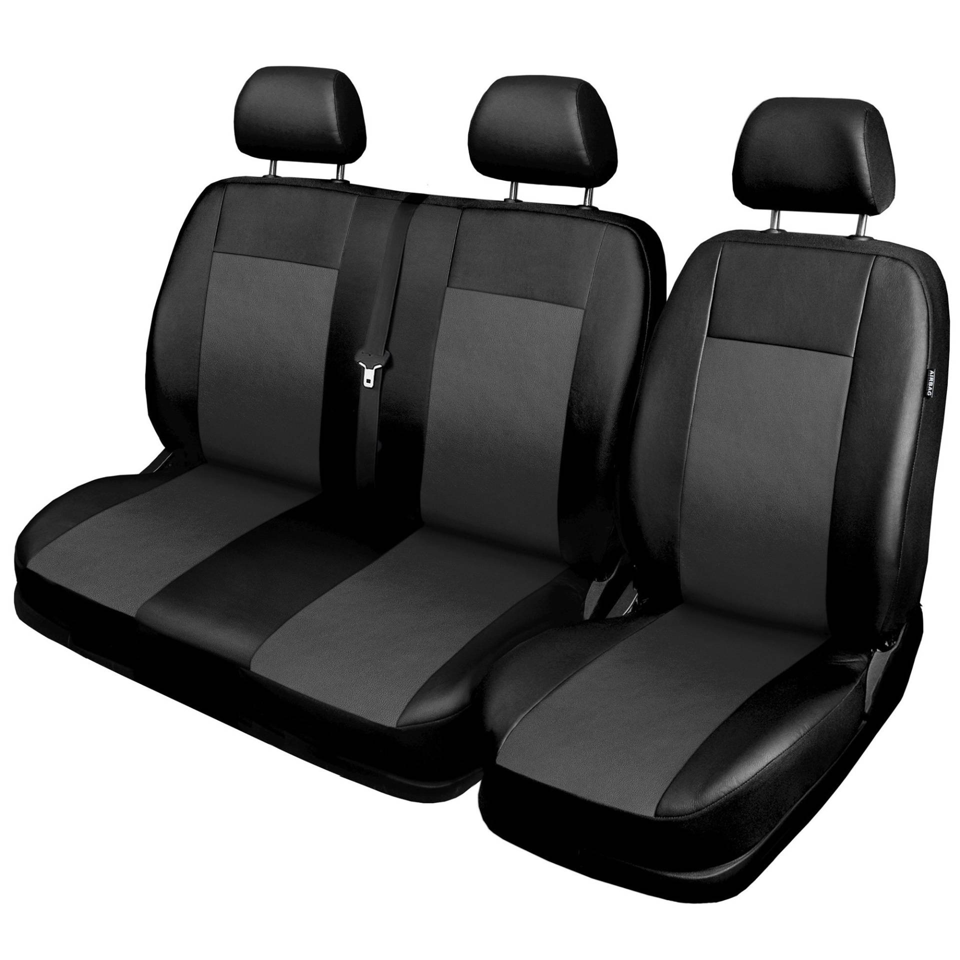 GSC Sitzbezüge Komplettset 1+2 Sitze Autositzbezug Universal, Comfort, kompatibel mit Mercedes Vito von Auto-Dekor