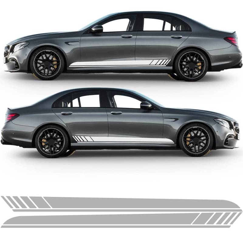 Auto-Dress Seitenstreifen Aufkleber Set/Dekor passend für Mercedes E-Klasse W213 - Motiv: AMG Original (154 Mid Blue) von Auto-Dress