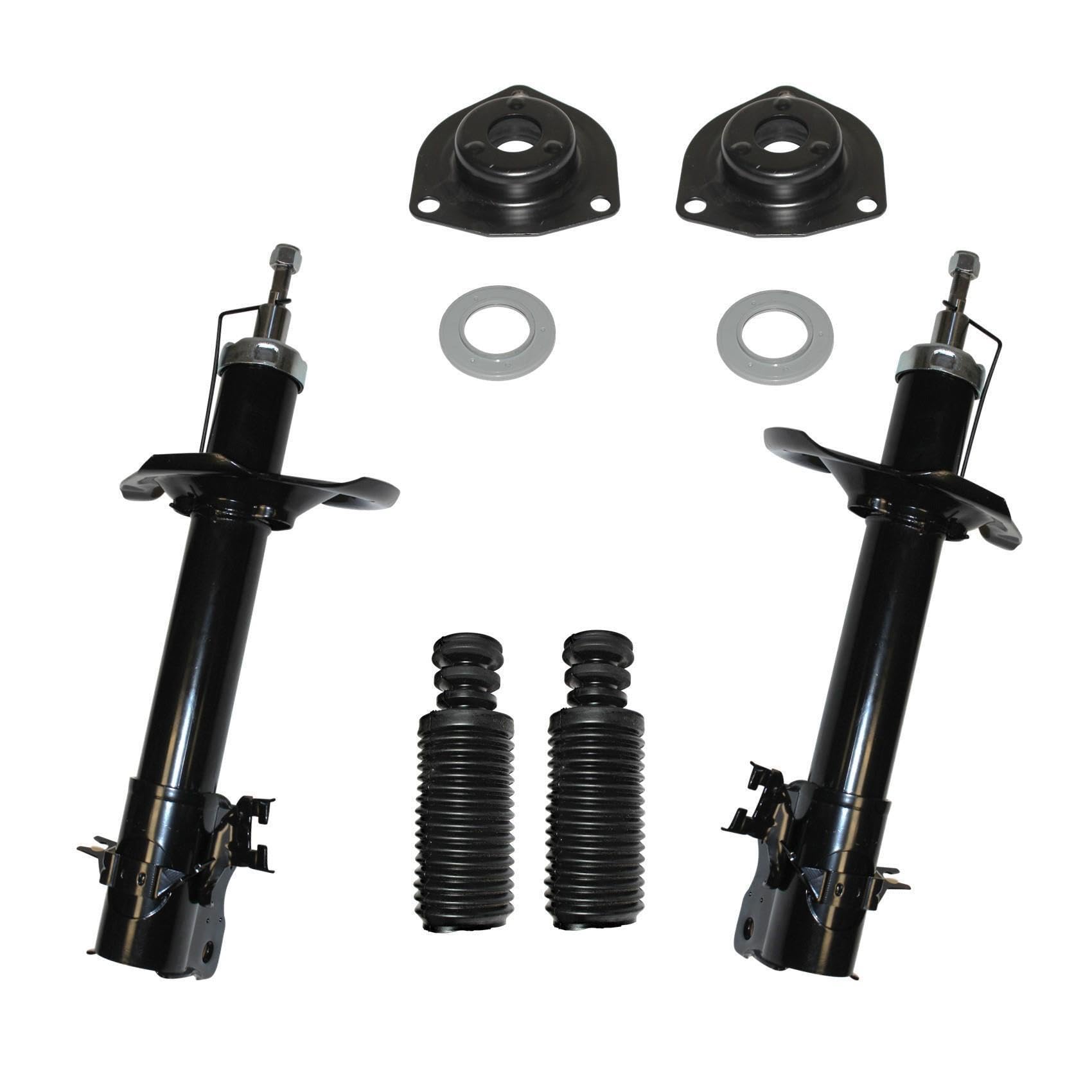 2x Stossdämpfer Gasdruck 2x Domlager Staubschutzsatz vorne Vorderachse links rechts von Auto-GH