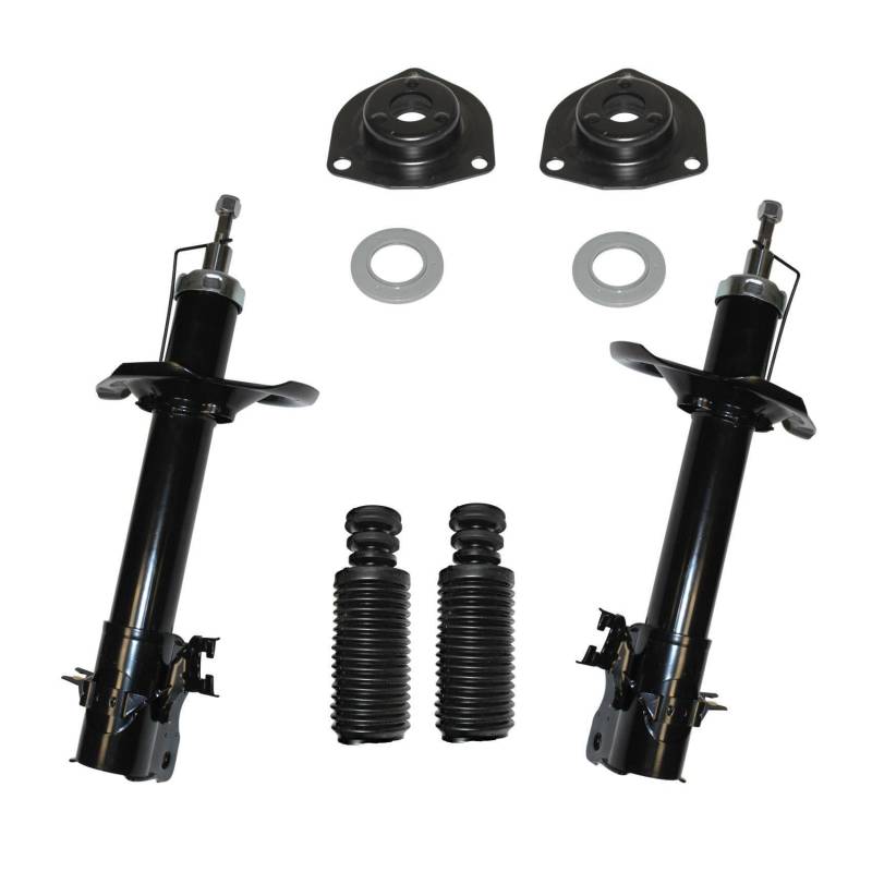 2x Stossdämpfer Gasdruck 2x Domlager Staubschutzsatz vorne Vorderachse links rechts von Auto-GH