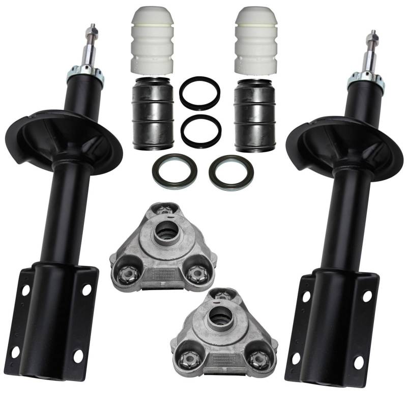 2x Stoßdämpfer Schutzhülle 2x Wälzlager 2x Federbeinstützlager Vorderachse für Citroen Jumper für Fiat Ducato für Peugeot Boxer 244 Q18 von Auto-GH