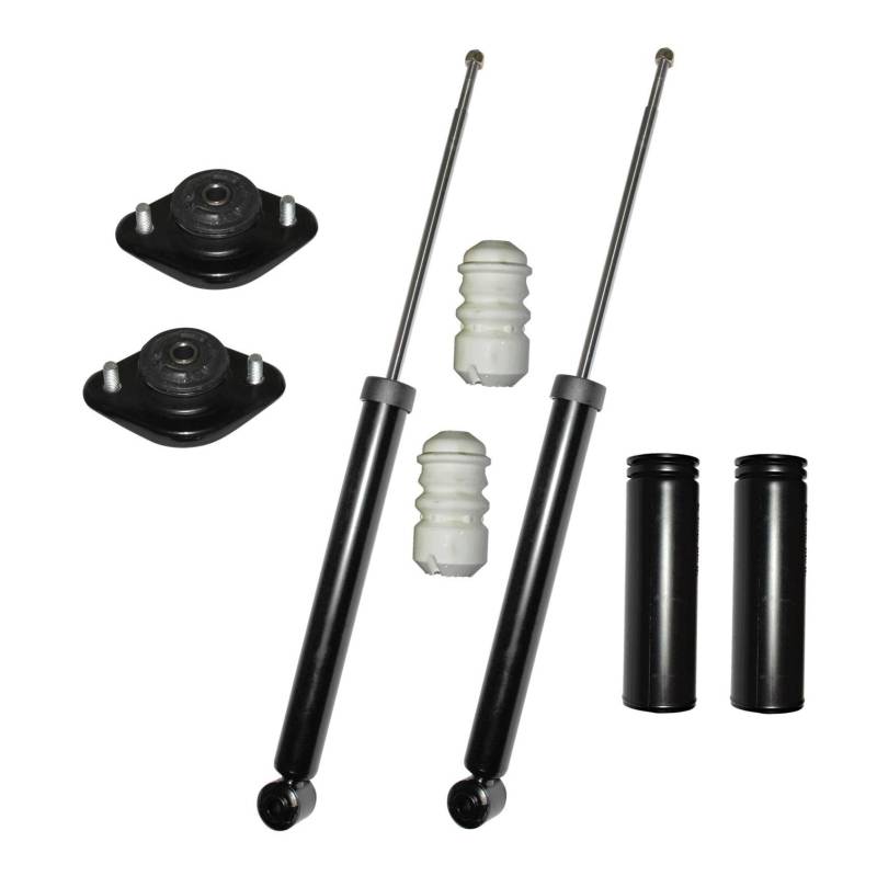 2x Stoßdämpfer Staubschutzsatz 2x Domlager Hinterachse für BMW3 E36 + Cabriolet + Compact + Coupe + Touring von Auto-GH
