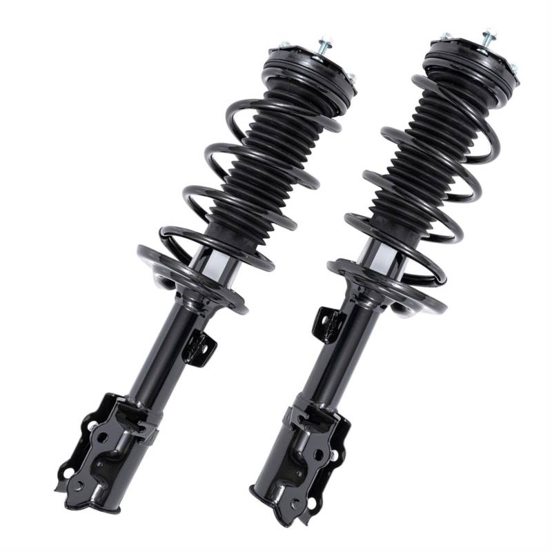 Auto-GH 2x Federbein komplett: Stoßdämpfer Staubschutzsatz Feder Federbeinstützlager Wälzlager für Fiesta MK6 CB1 CCN von Auto-GH