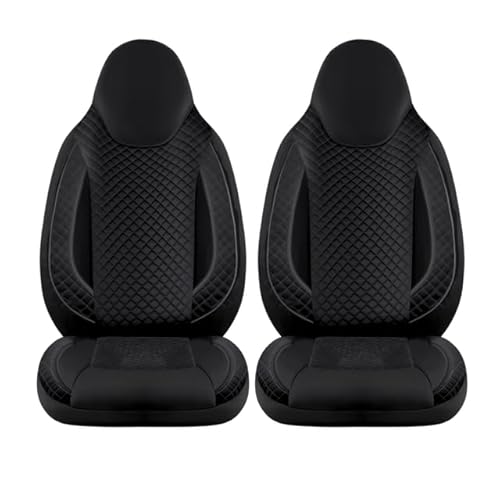 Auto Interieur Meester Sitzbezüge passend Kompatibel FIAT Ducato Wohnmobil 2-teiliges Set für Fahrer & Beifahrer mit Armlehnenbezügen,kompatibel mit Pössl, Knaus, Adria, Carthago u.a Schwarz von Auto Interieur Meester