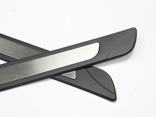 Einstiegsleisten kompatibel mit Volvo V50 S50 2004-2012 (5 Türen) - Kratzschutz - 4 stück - Auto Einstiegsleisten - Schwarz Chrom von Auto Interieur Meester