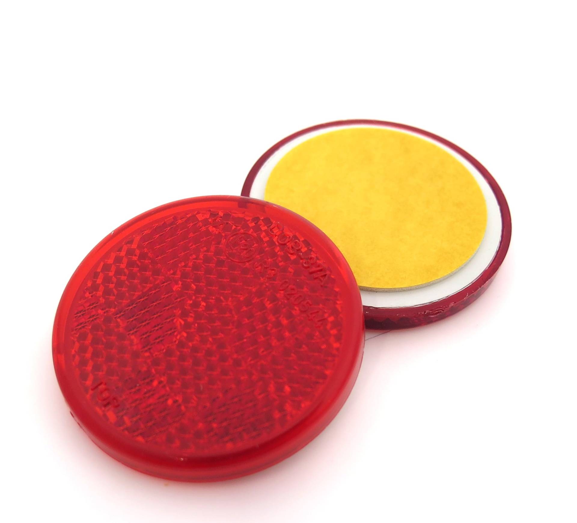 2X Rote Reflektoren 50mm - Rückstrahler Katzenaugen Rückleuchten Selbstklebend -Wohnwagen und Anhänger 2X Rote Reflektoren 50mm - Rückstrahler Katzenaugen Rückleuchten Selbstklebend -Wohnwagen und Anhänger von Auto Reflektoren