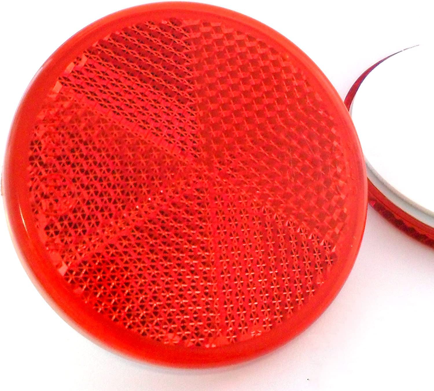2X Rote Reflektoren 60mm - Rückstrahler Katzenaugen Rückleuchten Selbstklebend -Wohnwagen und Anhänger 2X Rote Reflektoren 60mm - Rückstrahler Katzenaugen Rückleuchten Selbstklebend -Wohnwagen und Anhänger von Auto Reflektoren
