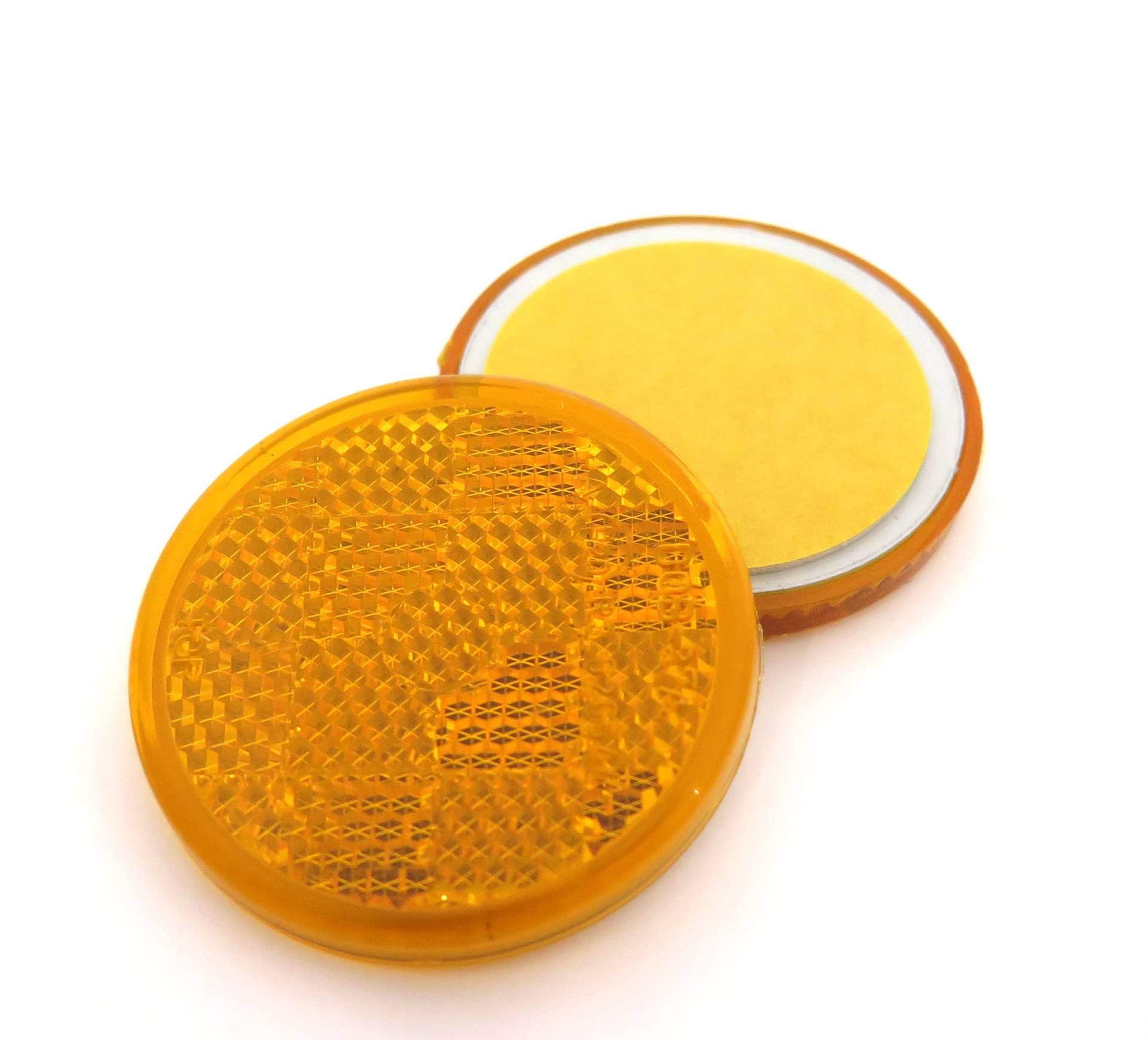 2X Orange Reflektoren 50mm - Rückstrahler Katzenaugen Rückleuchten Selbstklebend -Wohnwagen und Anhänger 2X Orange Reflektoren 50mm - Rückstrahler Katzenaugen Rückleuchten Selbstklebend -Wohnwagen und Anhänger von Auto Reflektoren