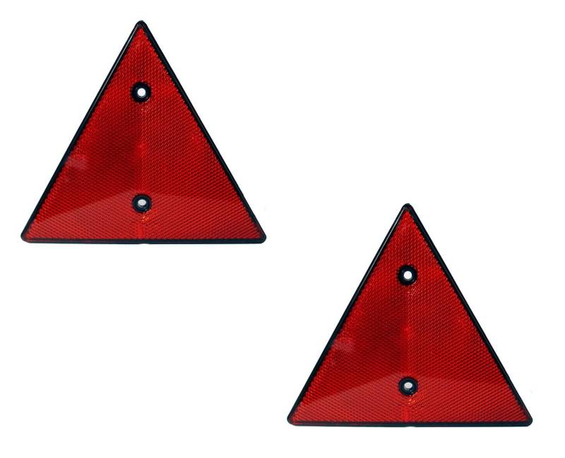 Rote Dreieck-Rückstrahler x2 - Reflektor - 2 Stück von Auto Reflektoren