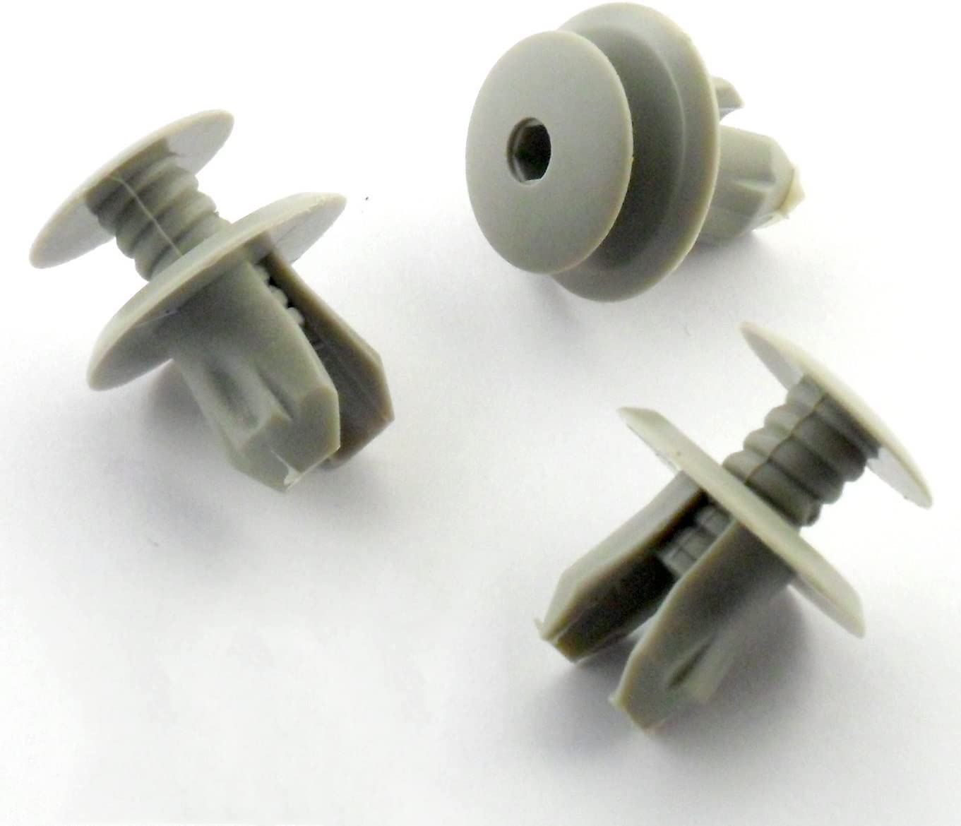 50x BEFESTIGUNG Clips/Klips Lichtgrau (Dieser Clip passt ein 9mm Loch) von E-Senior