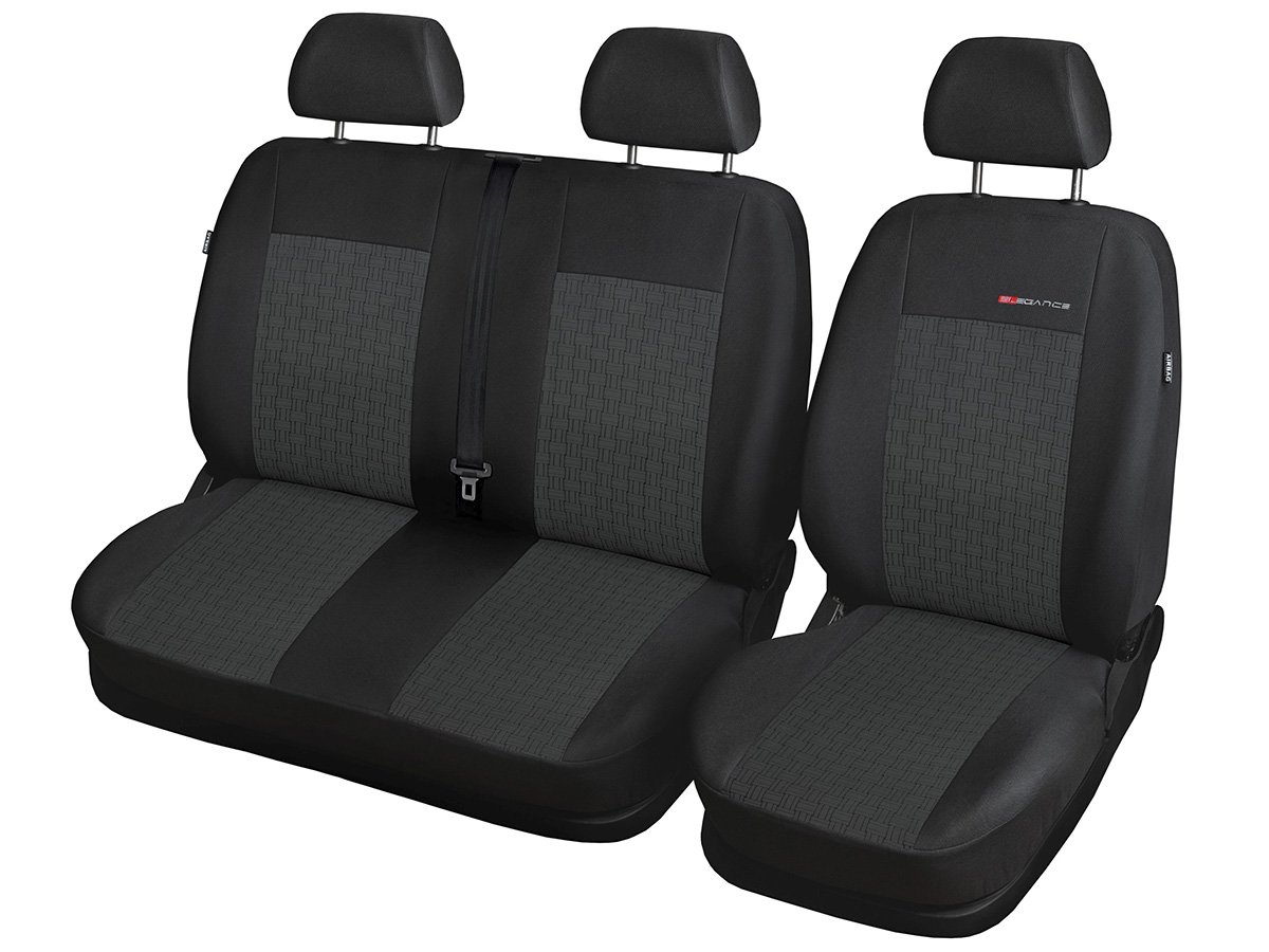 T4 Sitzbezüge nach Maß Autoplanen perfekte Passform Schonbezüge Bezüge Schöner Velour + Strickpolster ®Auto-schmuck (T4 2+1 P-1) von Auto-schmuck so einfach so kreativ
