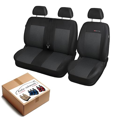 T5 Sitzbezüge nach Maß Autoplanen perfekte Passform Schonbezüge Sitzschoner Velour + Strickpolster ®Auto-schmuck (T5 2+ 1 P-3) von Auto-schmuck so einfach so kreativ