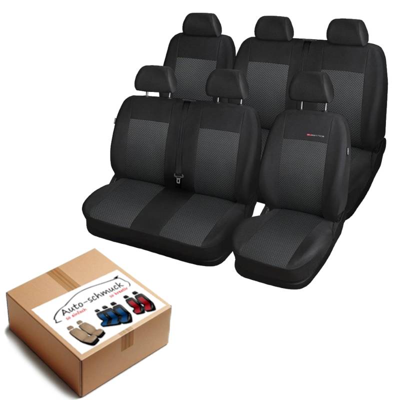 Transit Sitzbezüge nach Maß Autoplanen perfekte Passform Schonbezüge Sitzschoner Velour + Strickpolster ®Auto-schmuck (VII Bus 6 p3) von Auto-schmuck so einfach so kreativ